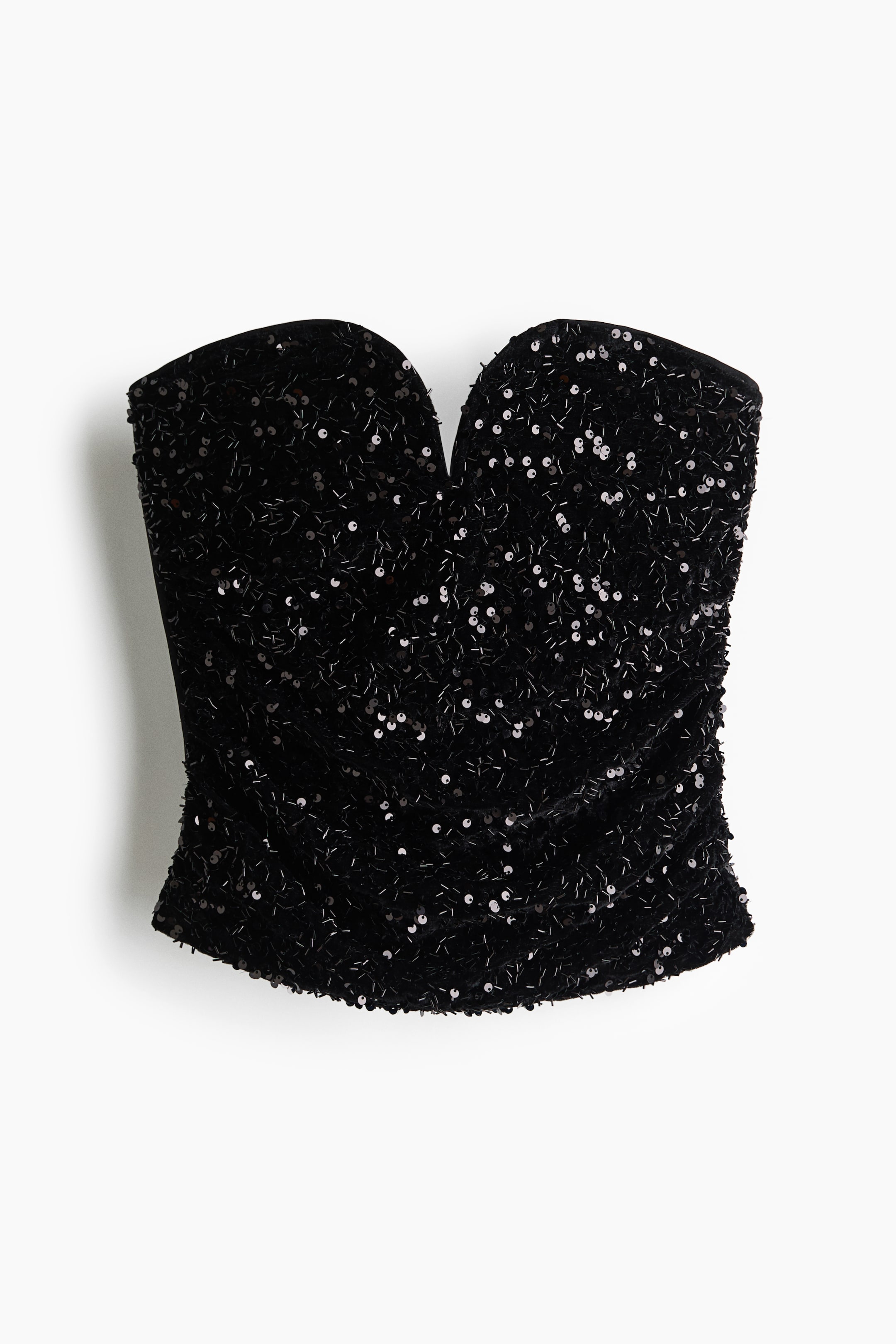 View larger image: Embellished bandeau top - Black - Ladies | H&M IN 6