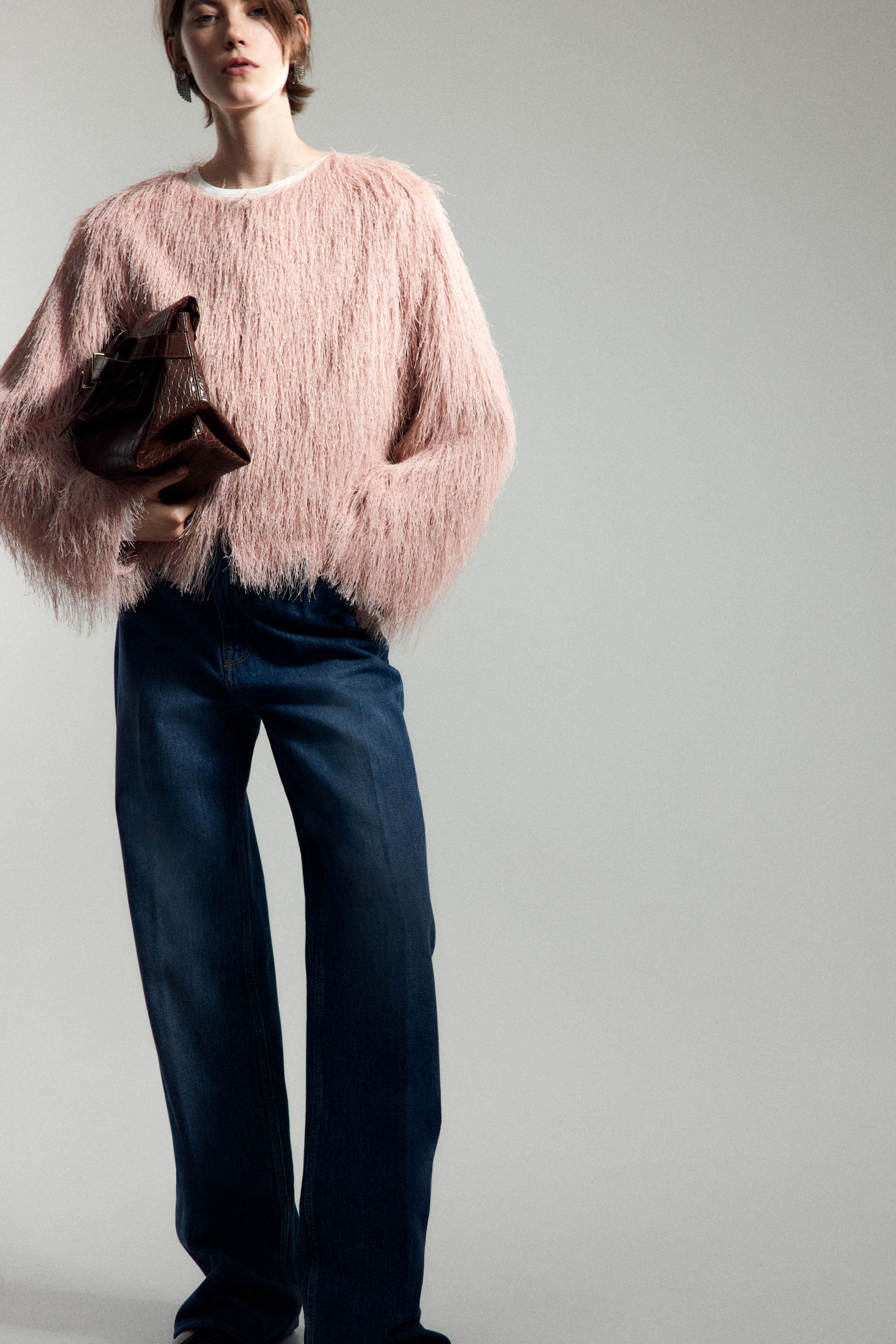 Ampliar la imagen: Saco con flecos - Rosa tenue - Ladies | H&M MX 2