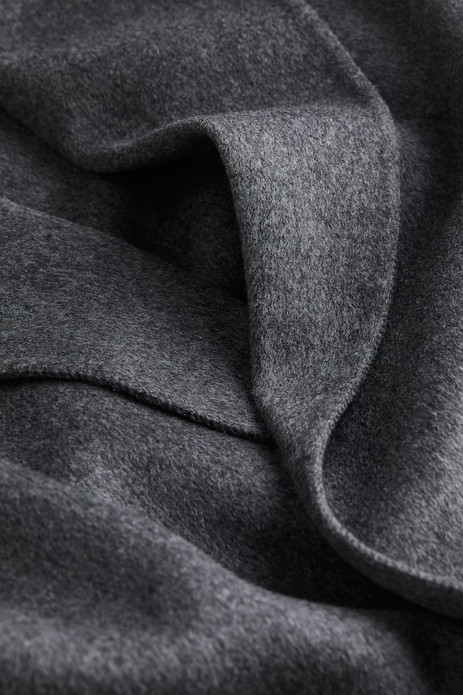 Wool coat - Dark grey marl/Greige - 5