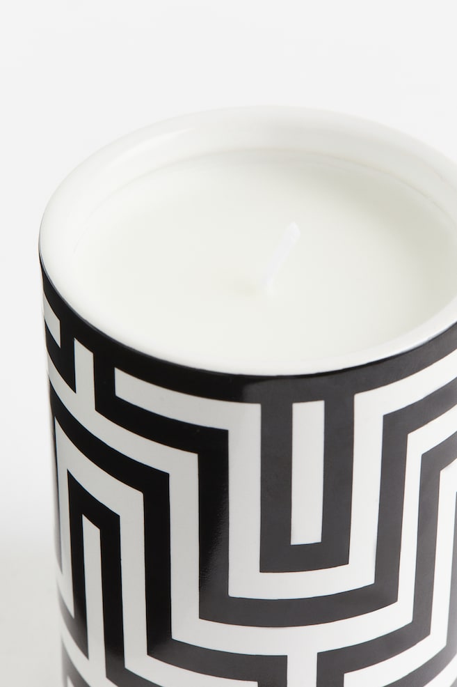 Scented candle in a ceramic holder - Black/Untamed Rose/White/Grapefruit Nectar - 2
