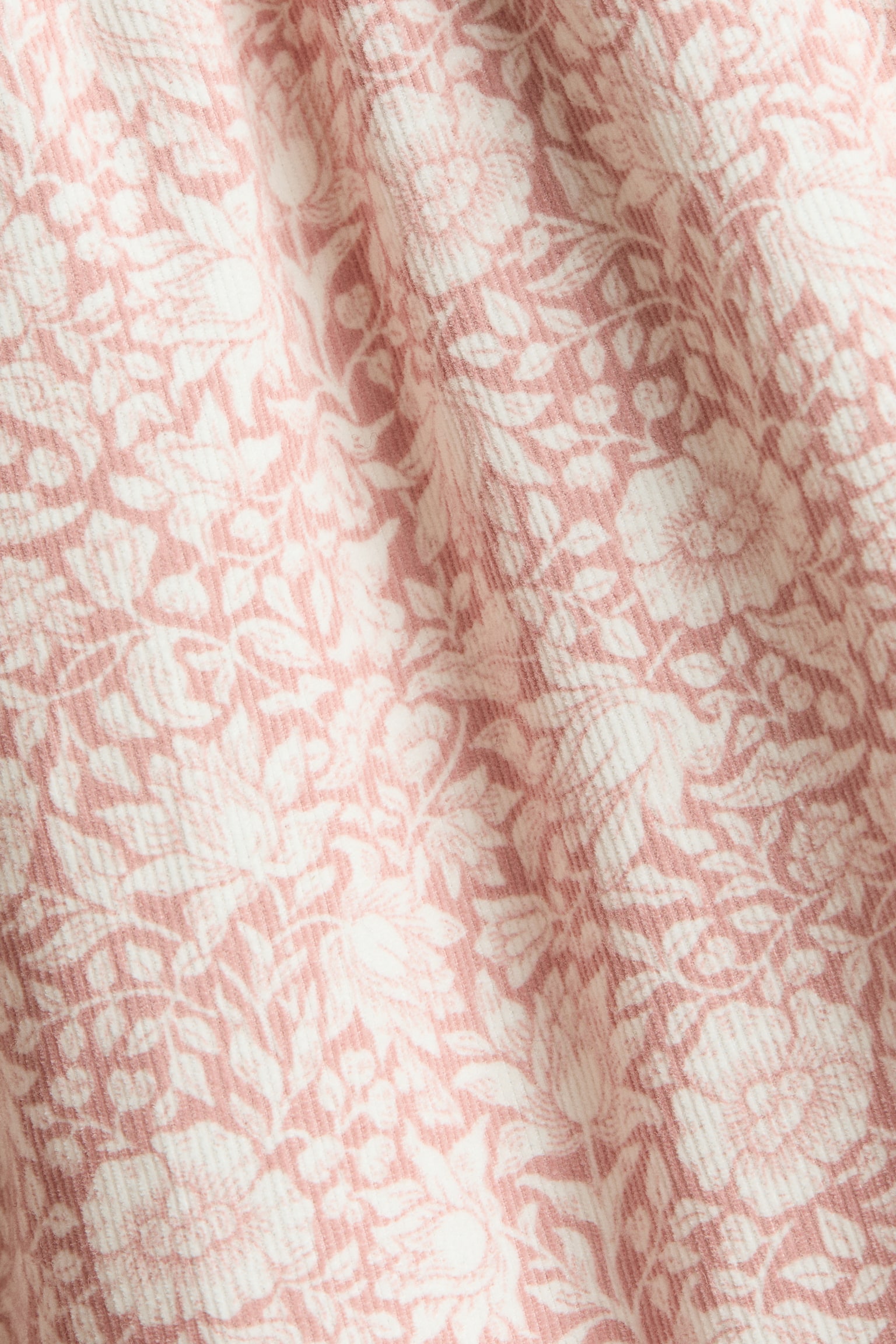 Детская блузка H&M Patterned Corduroy Blouse, цвет: Розовый / С принтом — фото 5