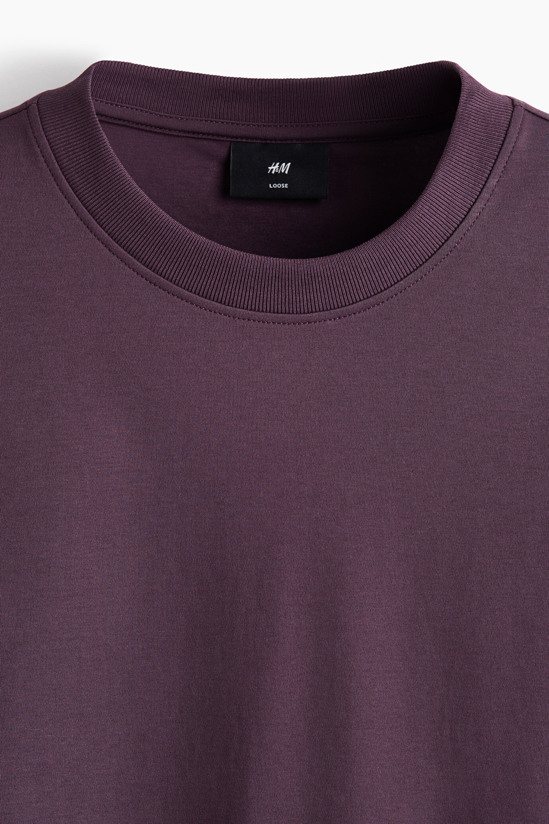 View larger image: Oversized-Fit T-Shirt - Dark purple - Men | H&M CA 2
