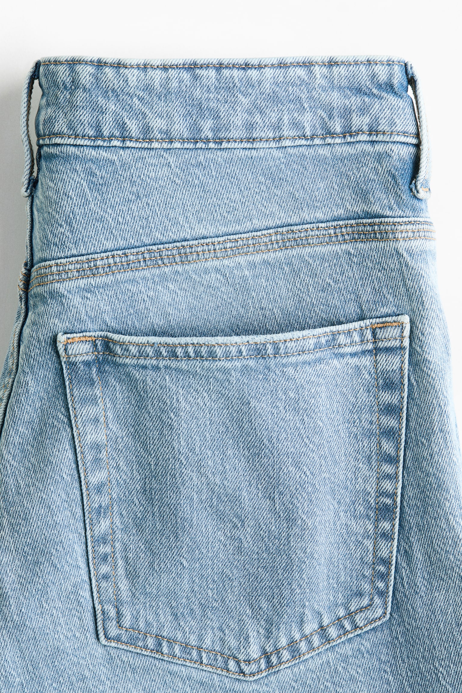Bootcut High Waist Jeans - Helles Denimblau/Denimblau - 4
