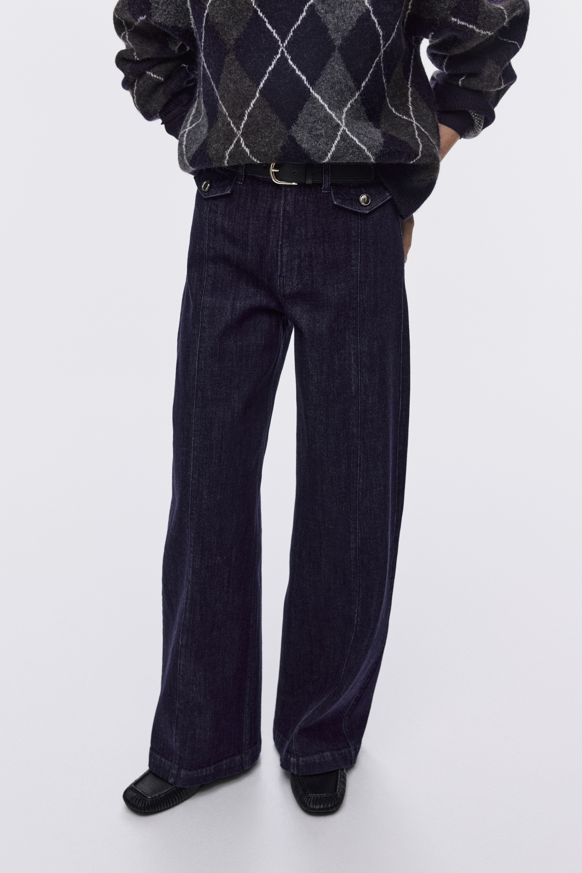 Wide High Jeans