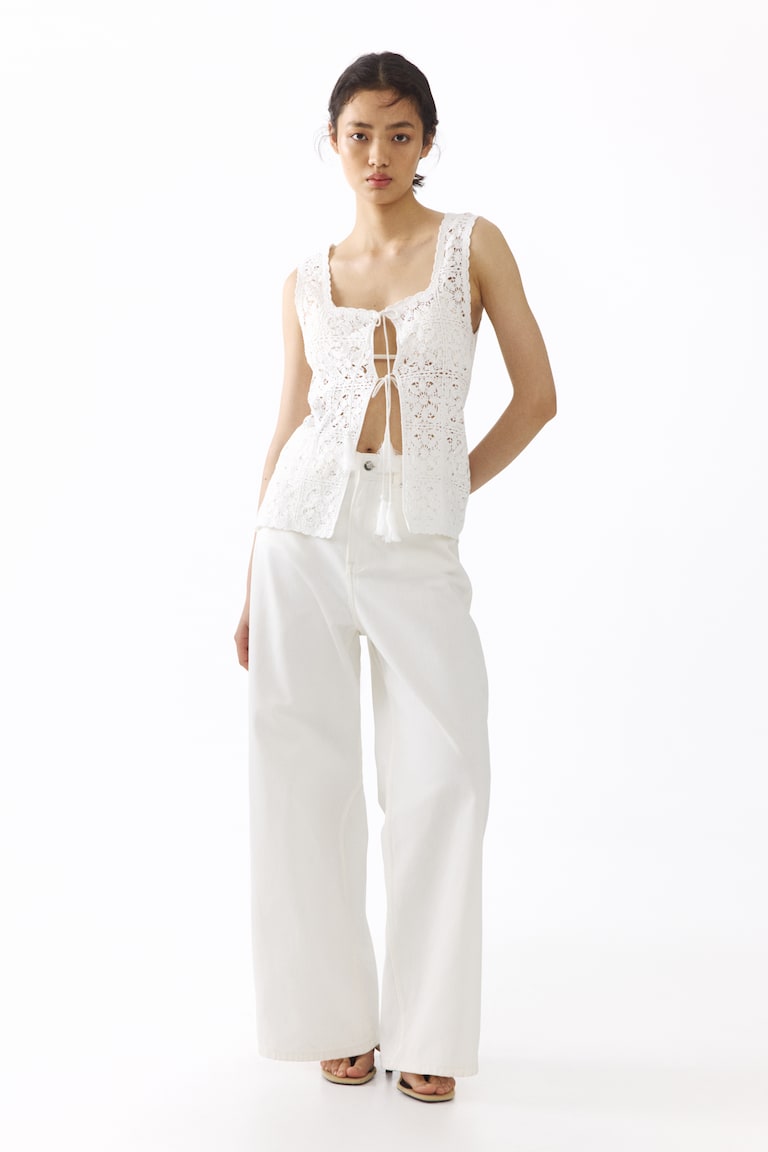 Bluza na vezivanje rupičastog boda