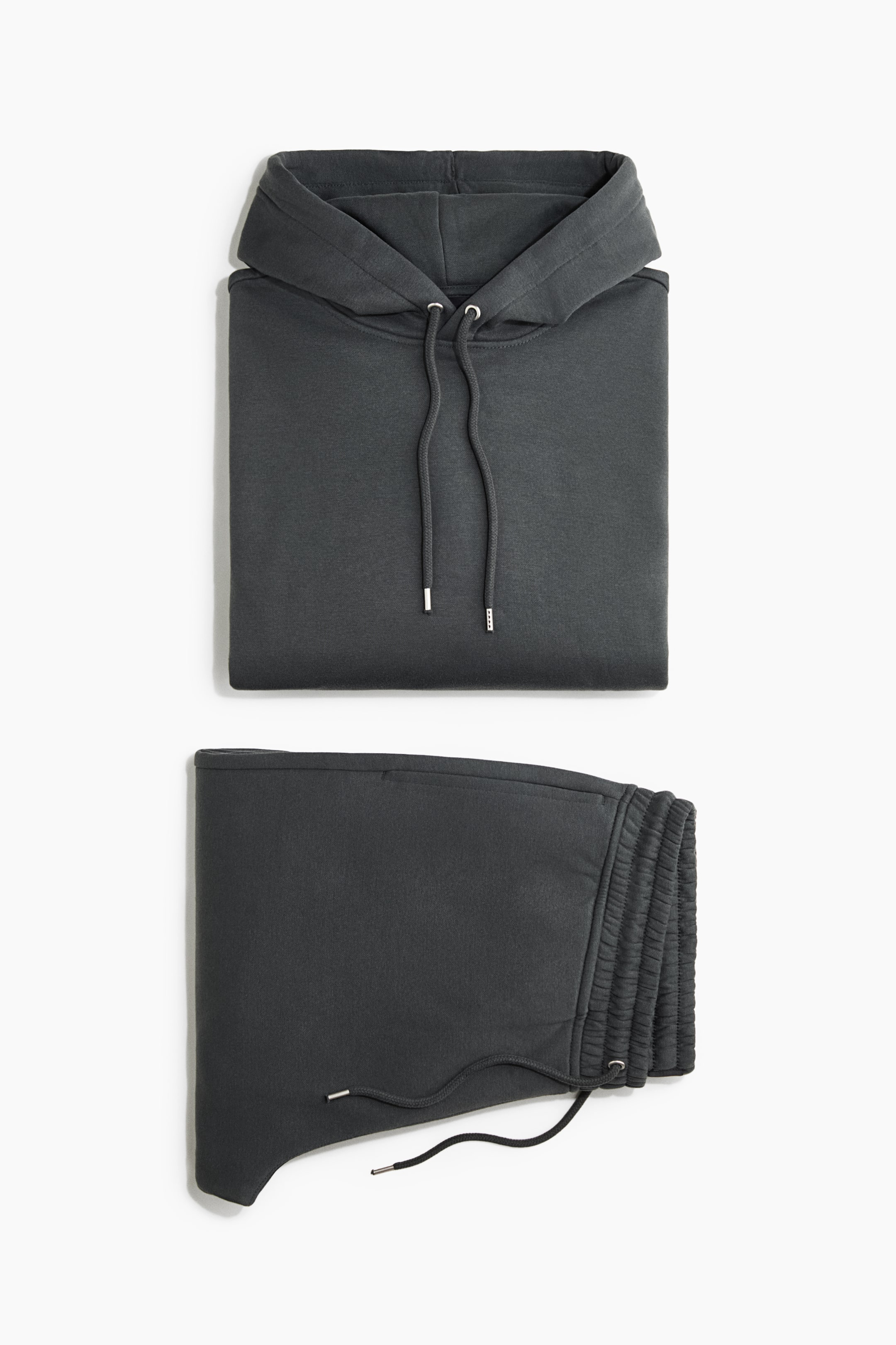 View larger image: 2-piece Loose Fit hoodie and joggers set - Anthracite grey - Men | H&M 1