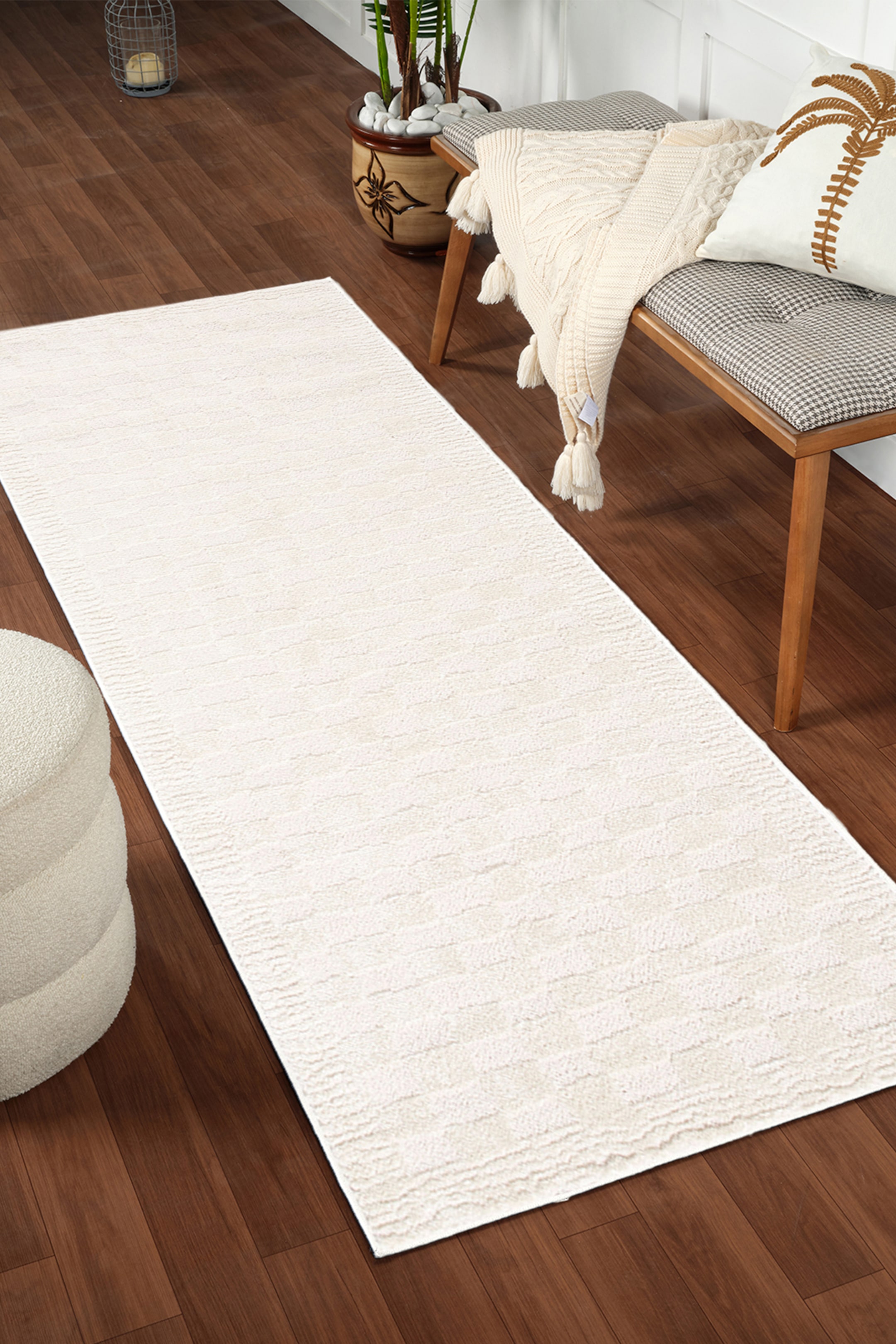 View larger image: Freud Modern High Pile Checkboard Rug - Ivory - Livabliss - Home All | H&M GB 1
