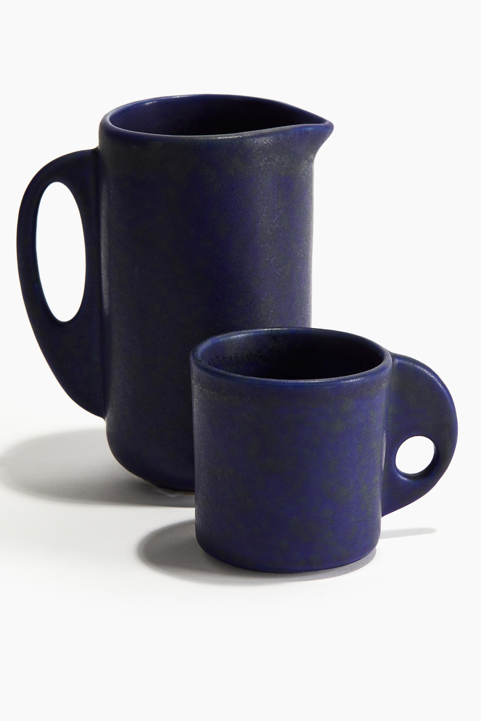 Stoneware jug - Dark blue - 4