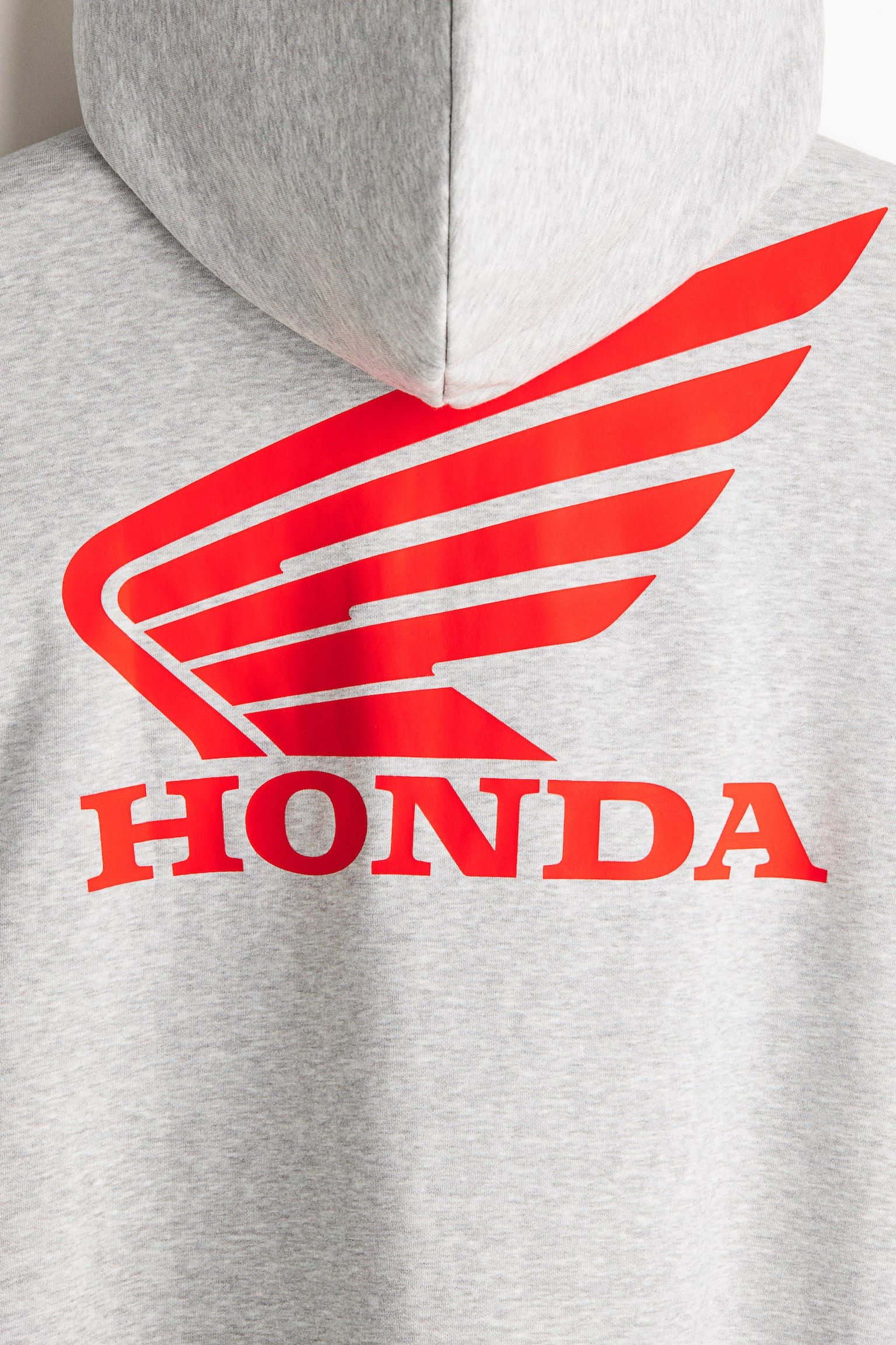 Bunda na zip s kapucí Loose Fit - Světle šedý melír/Honda - 6