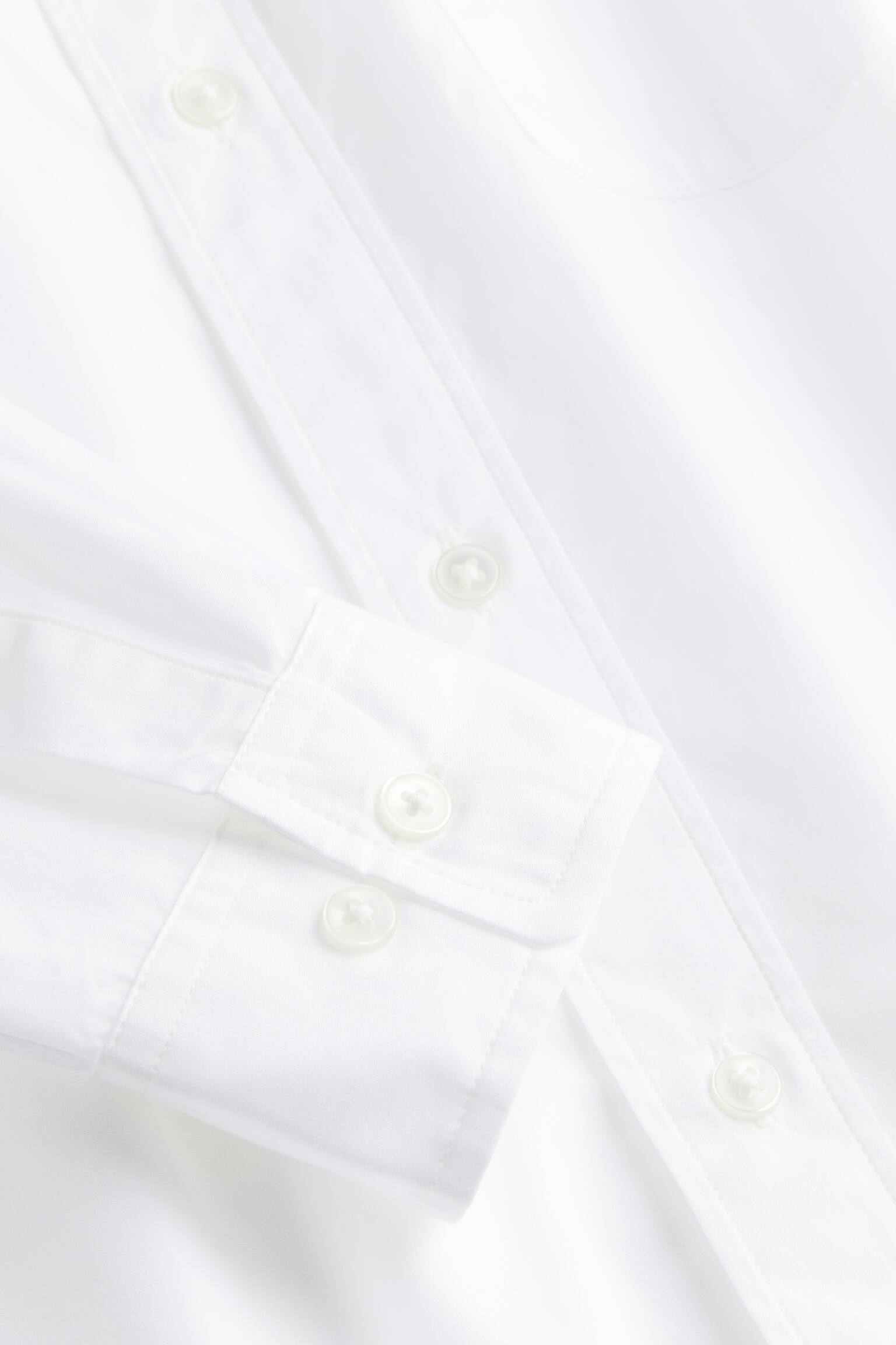 Loose Fit Poplin shirt - White - 6