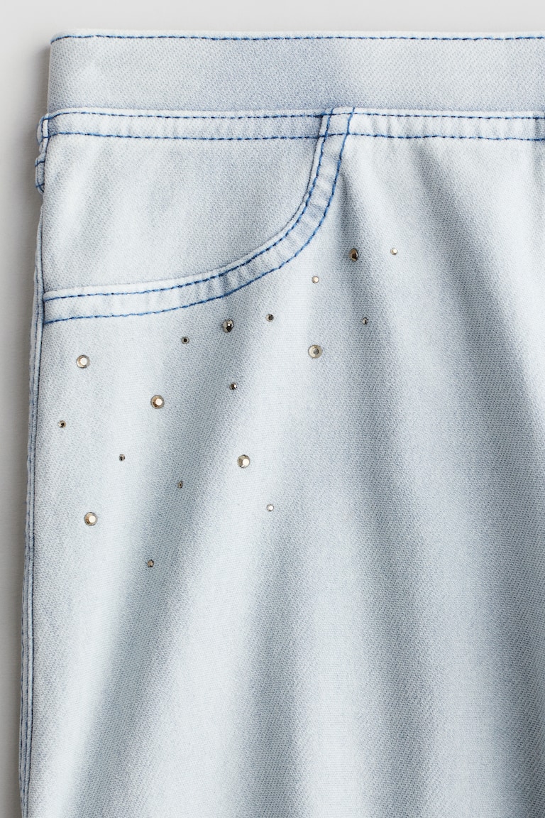 Weite Hose im Denimlook