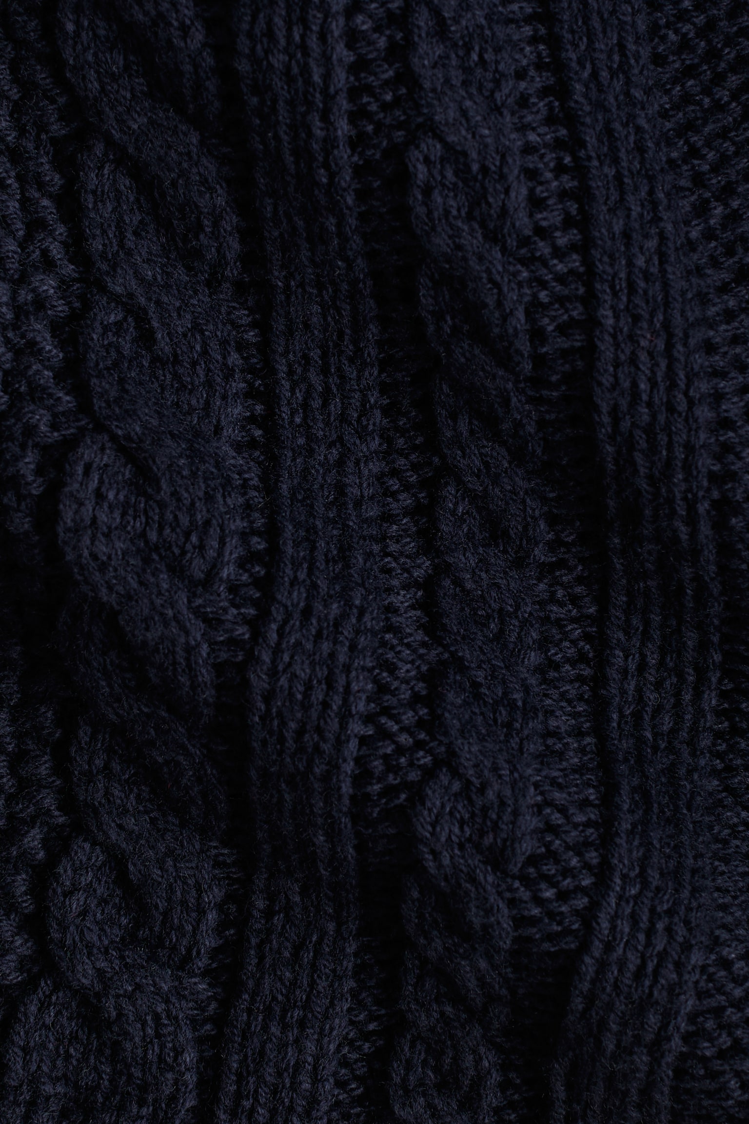 Детский свитер H&M Cable-Knit, цвет: Тёмно-синий — фото 2