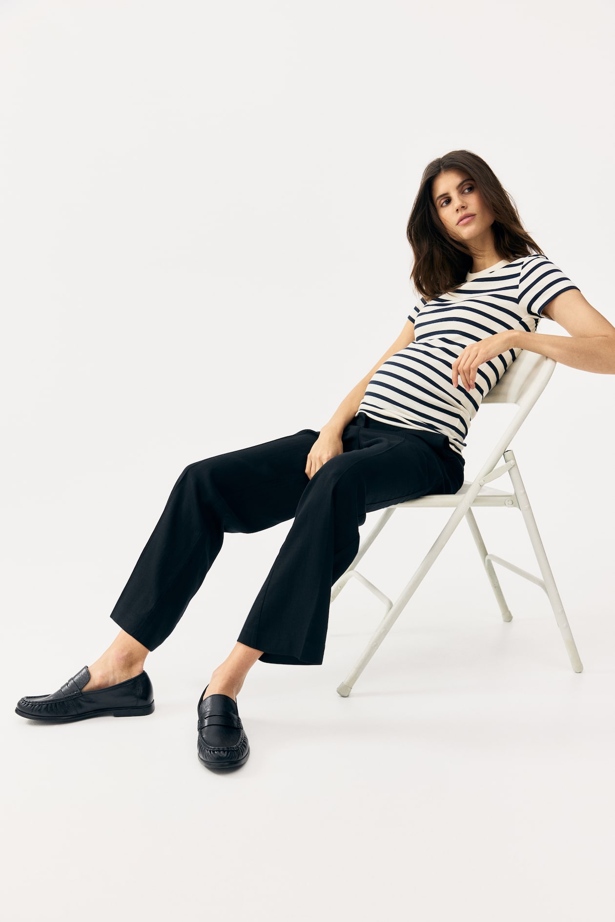 MAMA Linen-Blend Dress Pants - image 5