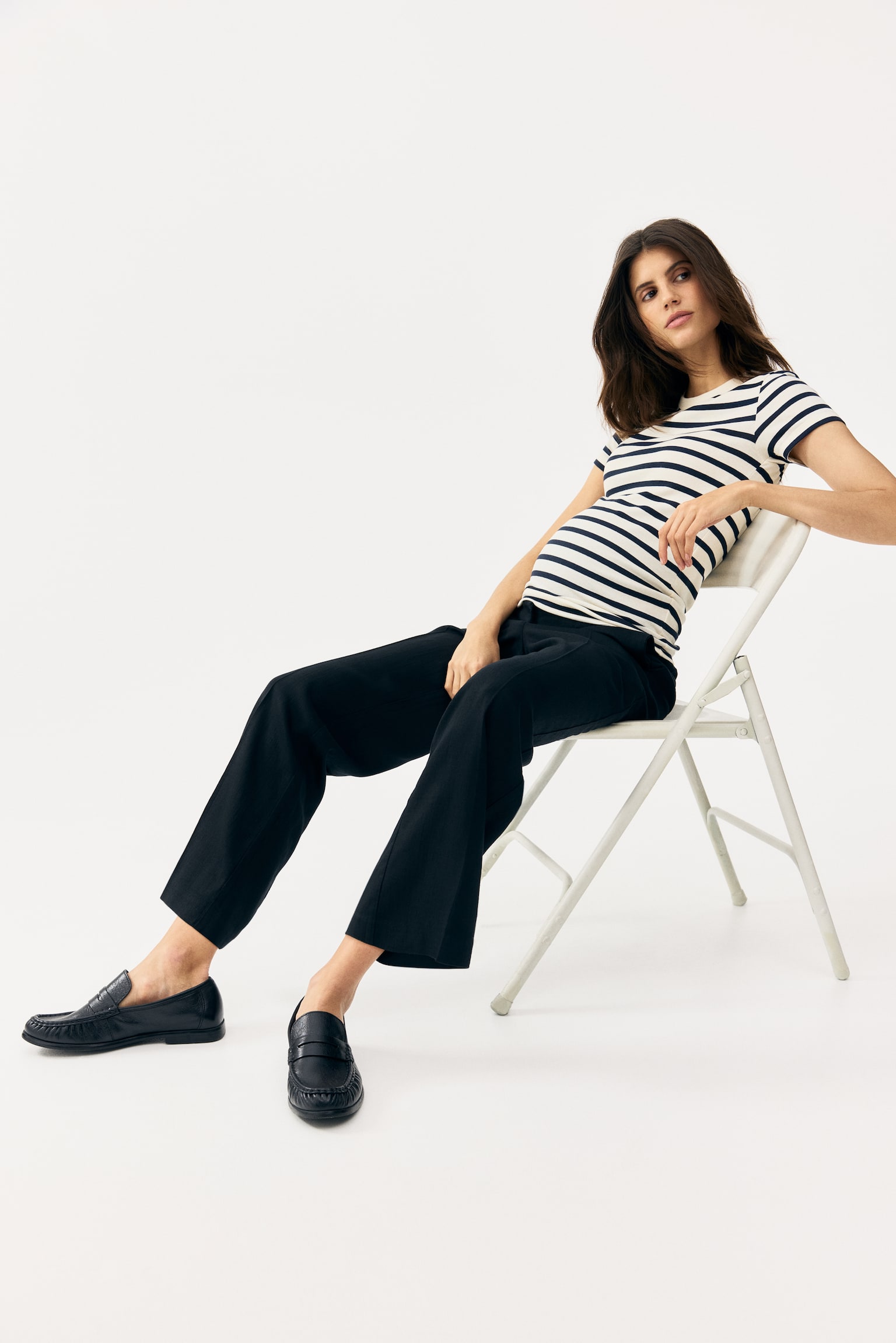 MAMA Linen-blend tailored trousers - Black/Khaki green/Dark brown/Light beige - 6