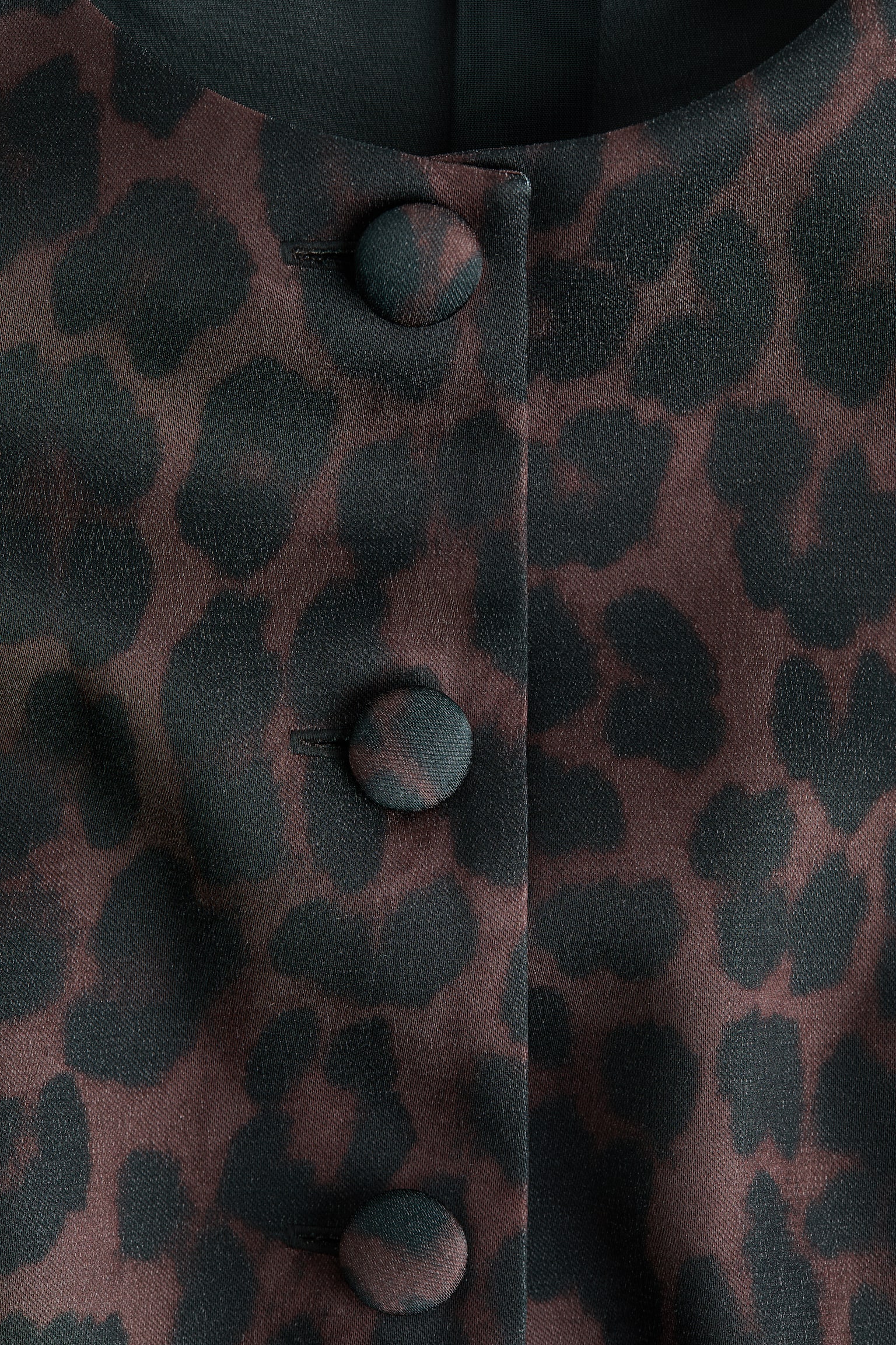 Kabarık Kollu Bluz - Koyu kahverengi/Leopar desenli/Kırmızı/Açık gri-bej/Siyah - 6