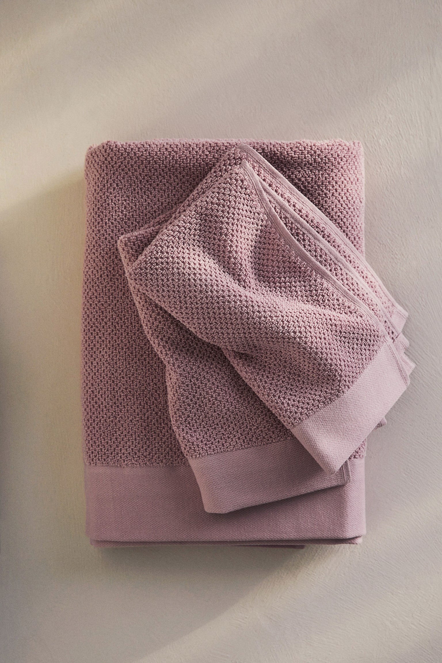 2-pack cotton terry guest towels - Dusty pink/Light beige/Light dusty blue/Sage green/Pink/Khaki green/Black/Greige - 2