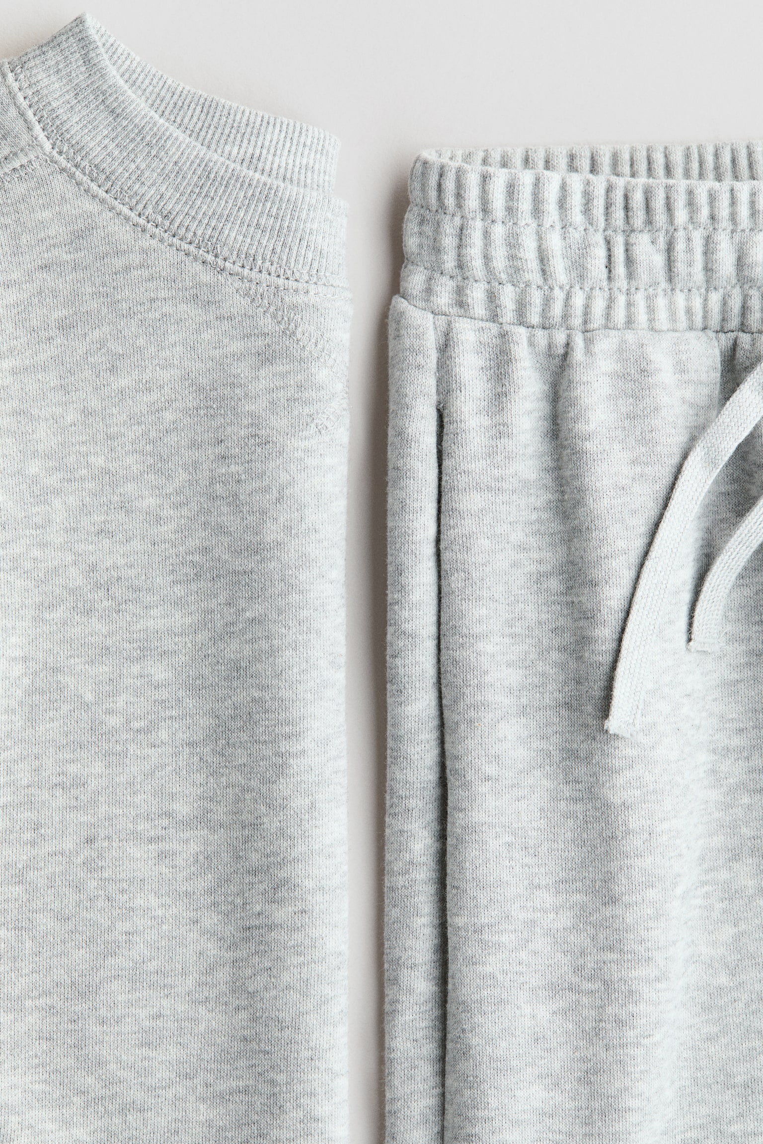 2-piece sweatshirt set - Light grey marl/Turquoise/Dark grey/Navy blue - 2