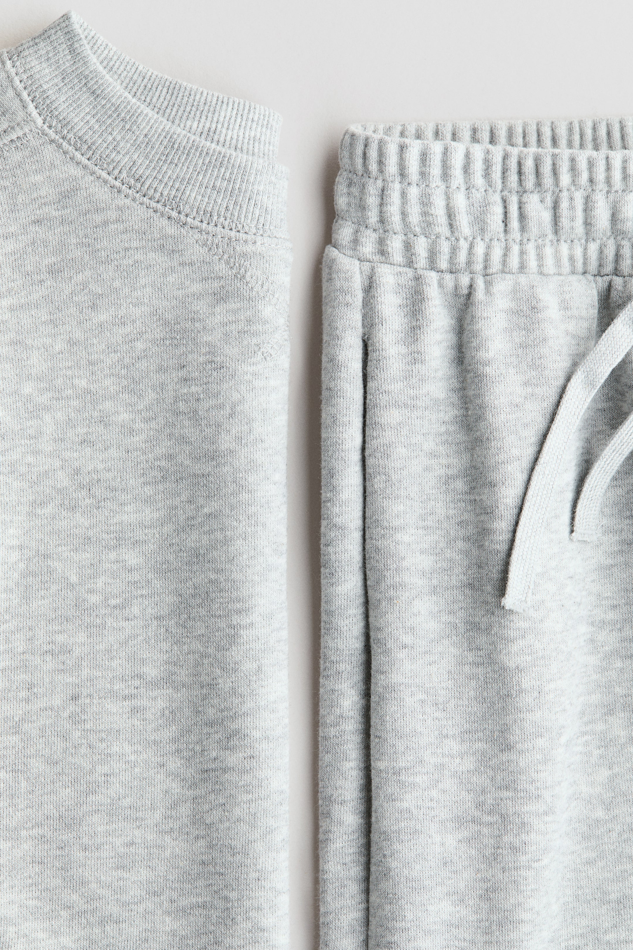 View larger image: 2-piece sweatshirt set - Light grey marl - Kids | H&M IN 2