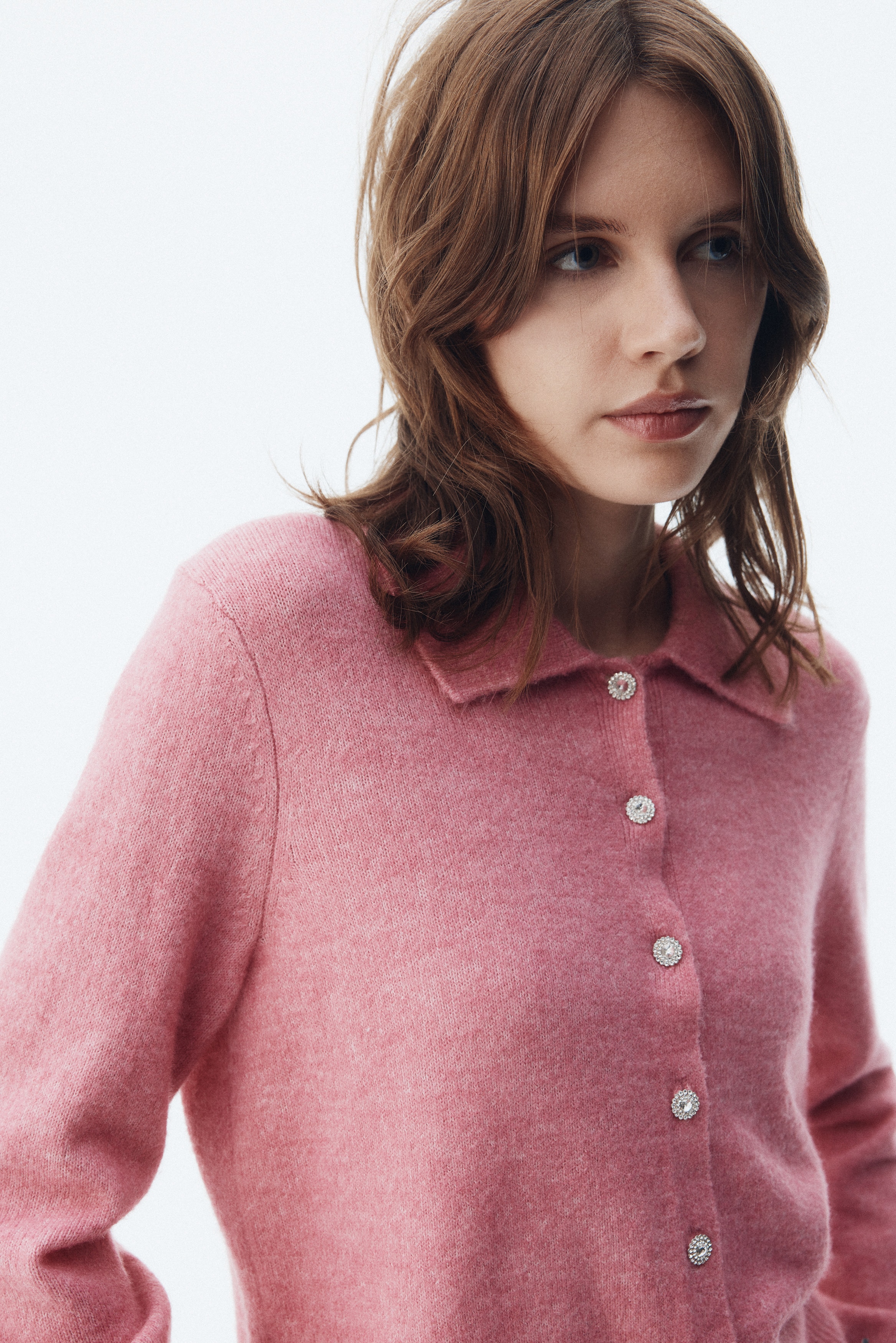 ピンク ニットウェア | レディース カーディガン | H&M JP