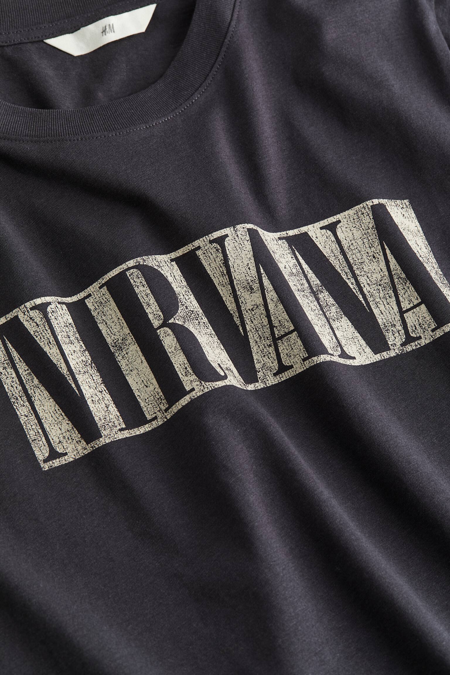 Print Tee - Dark grey/Nirvana/Dark grey/Elton John/White/AC/DC/White/Nirvana/Dark grey/Nirvana/Cream/The Rolling Stones/Light green/New York Jets/Dark grey/Mickey Mouse/Light grey marle/Mickey Mouse/Cream/The Rolling Stones/Dark grey/AC/DC/White/Mickey Mouse - 5