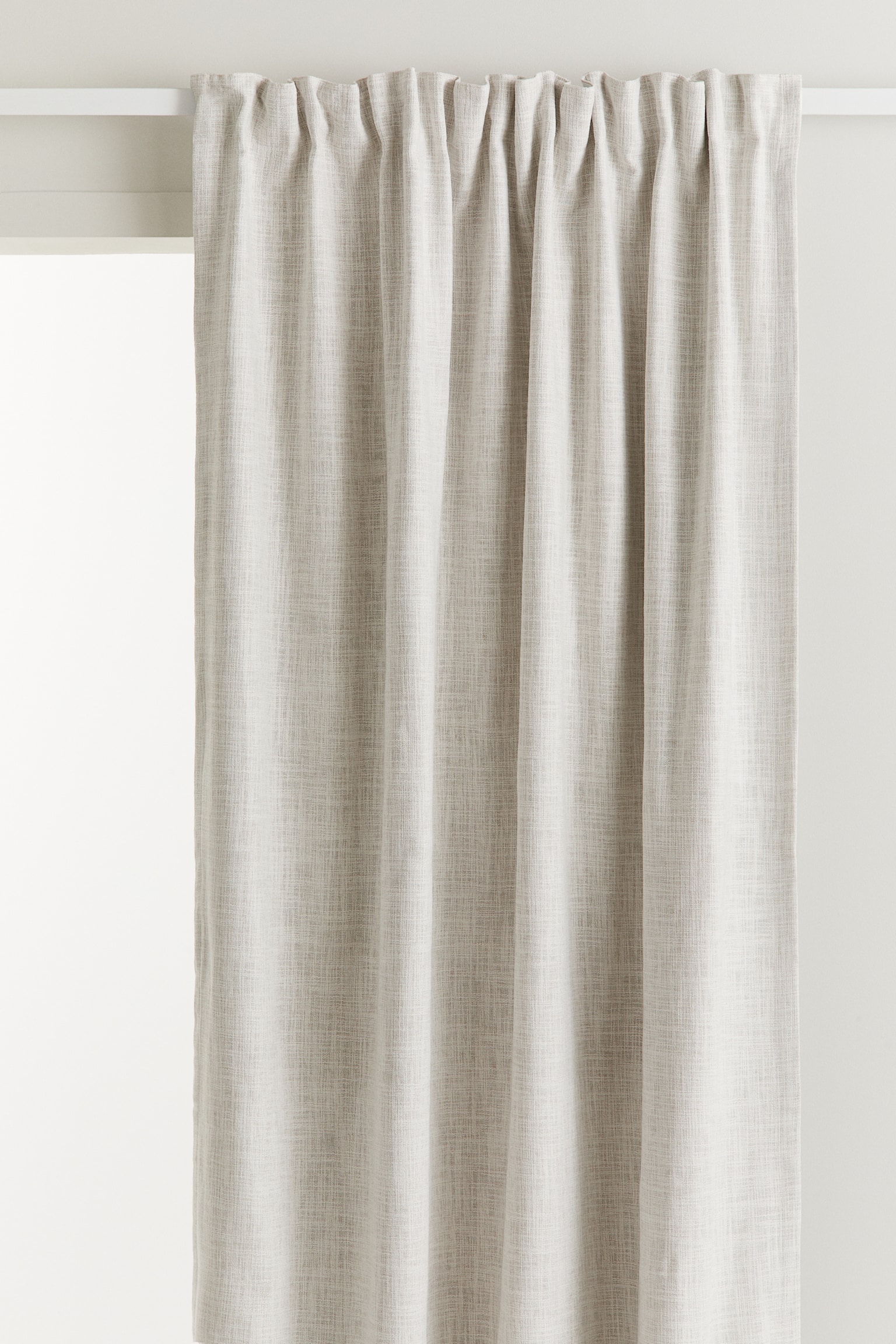 2-pack blackout curtain lengths - White/Light mole/Grey - 2