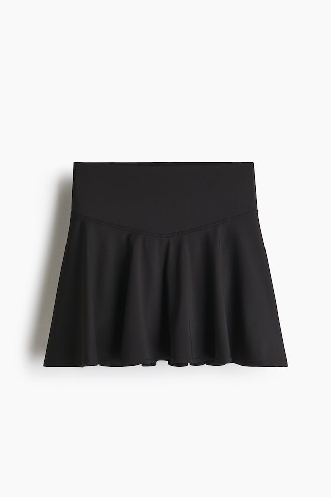 Tennis Skirt with DryMove™ - Black/White - 1