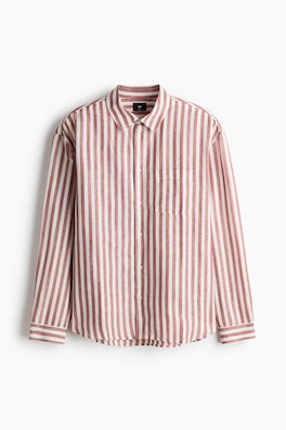 Skjorta i linmix Relaxed Fit