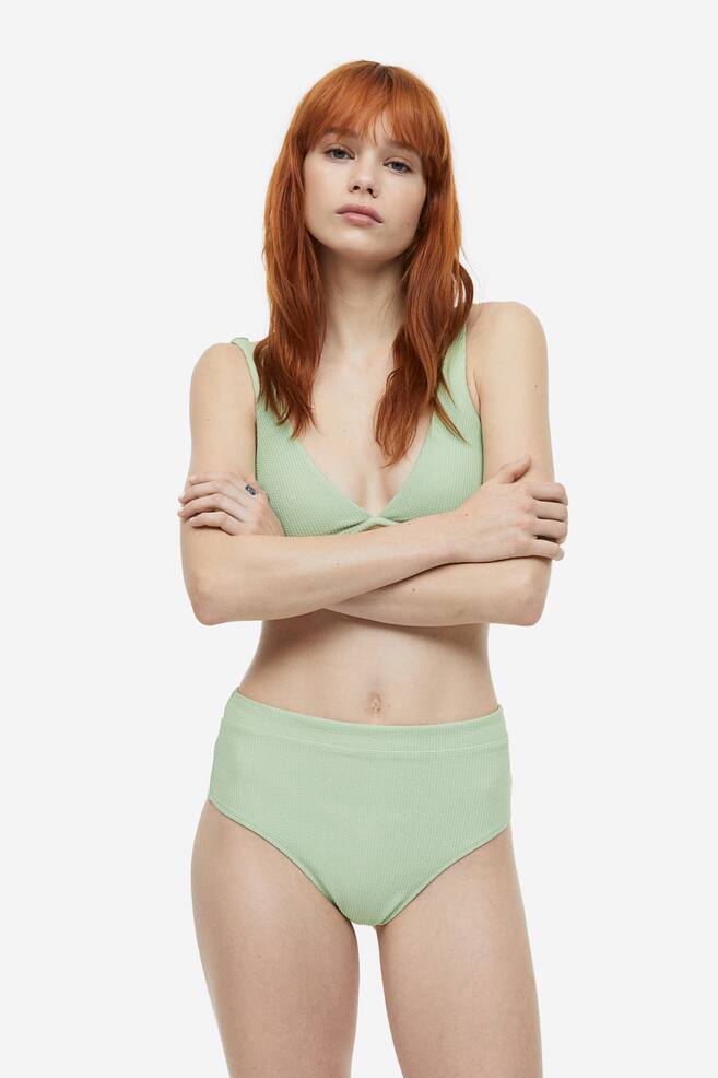 Slip bikini brazilian - Verde chiaro/Bianco/Azzurro/Bianco - 1