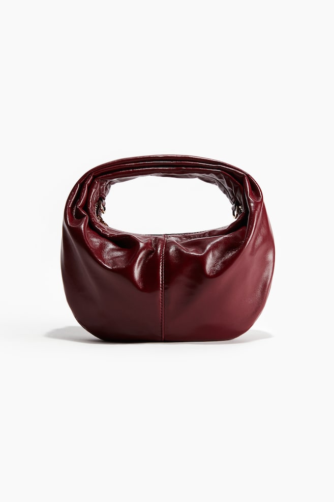 Crossbody bag - Burgundy/Dark brown/Beige - 1