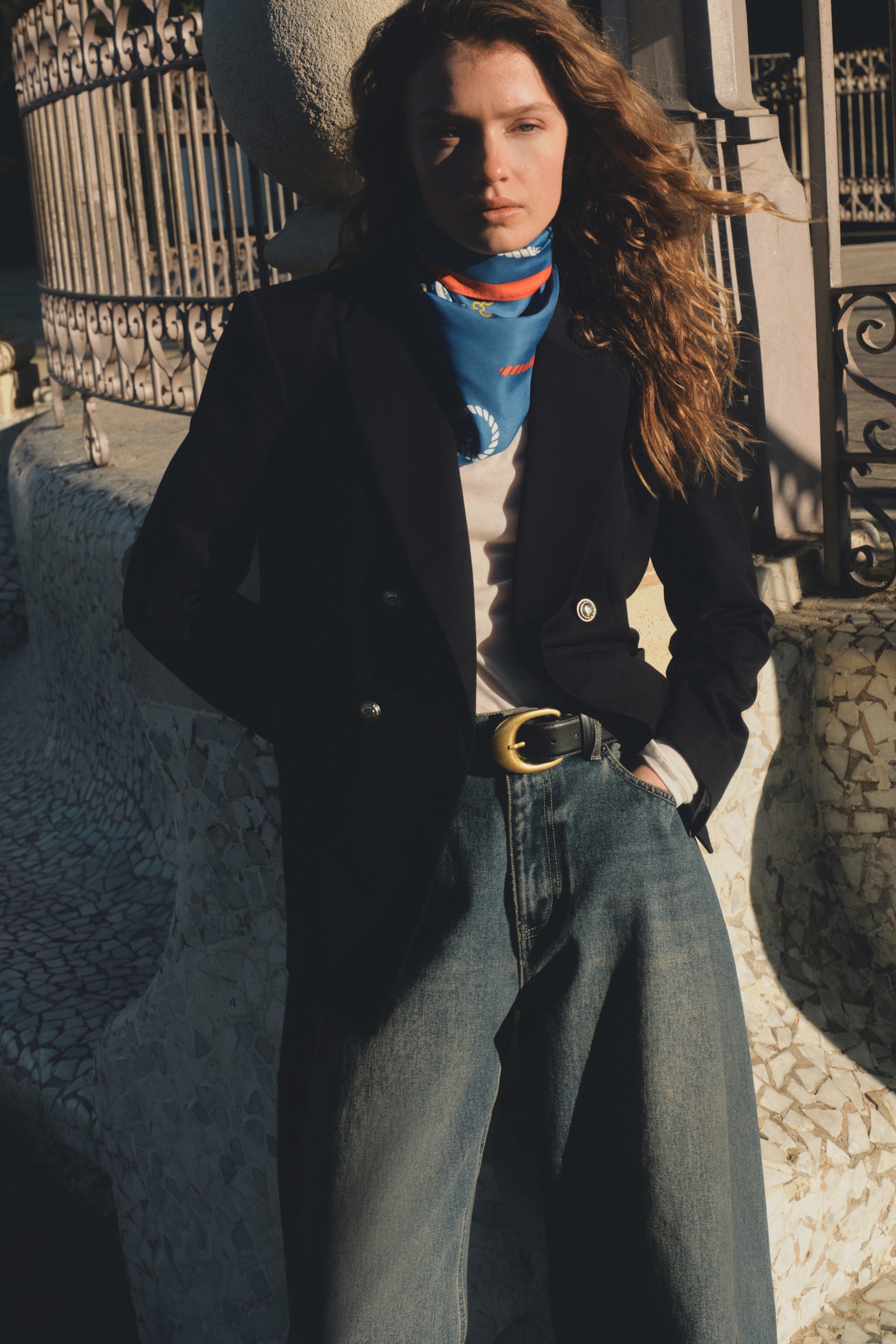 Double-breasted blazer - Navy blue - 3