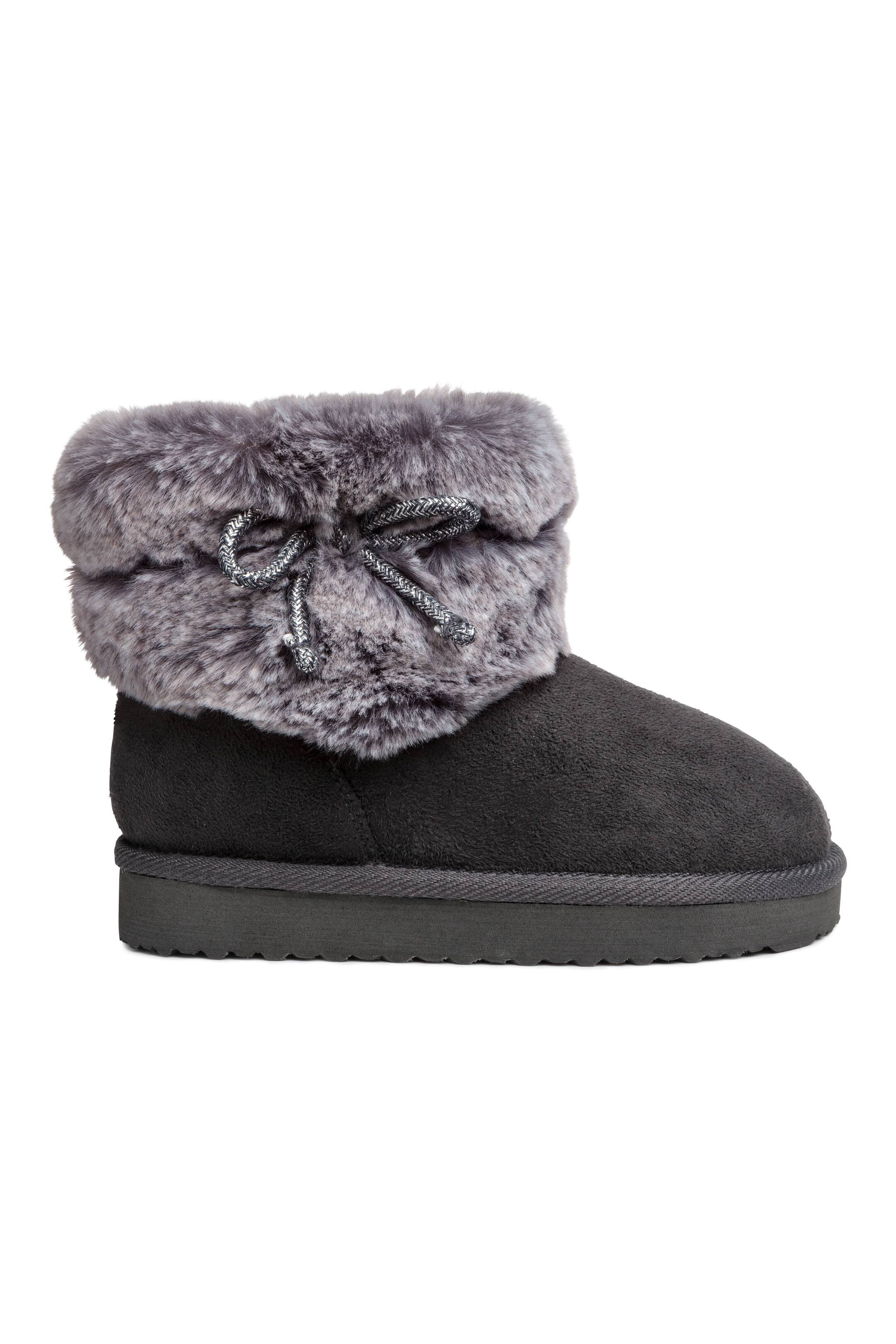 View larger image: Warm-lined boots - Dark grey - Kids | H&M GB 1
