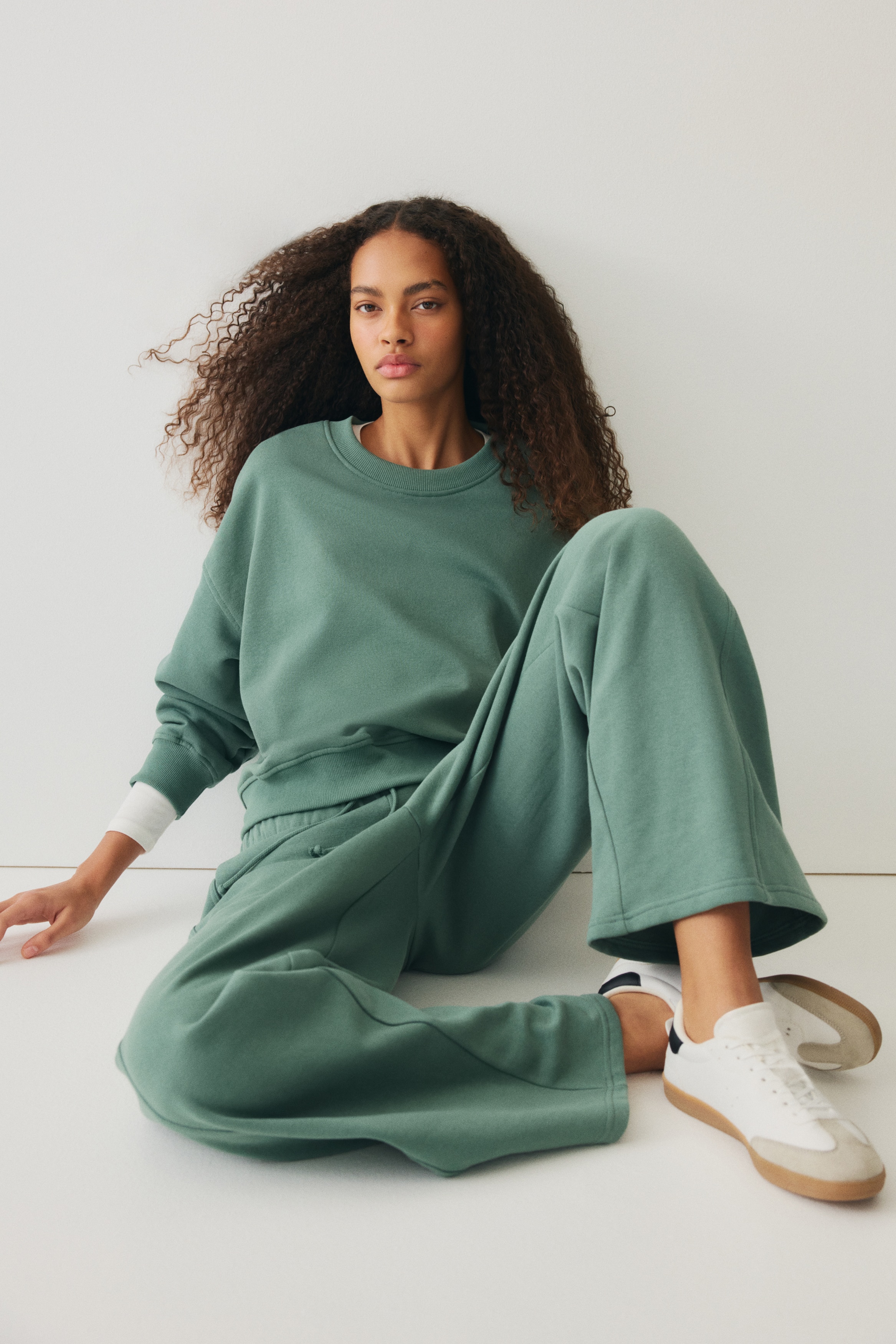 H & M - トップス&ジョガーパンツ スウェット2アイテムセット - グリーン