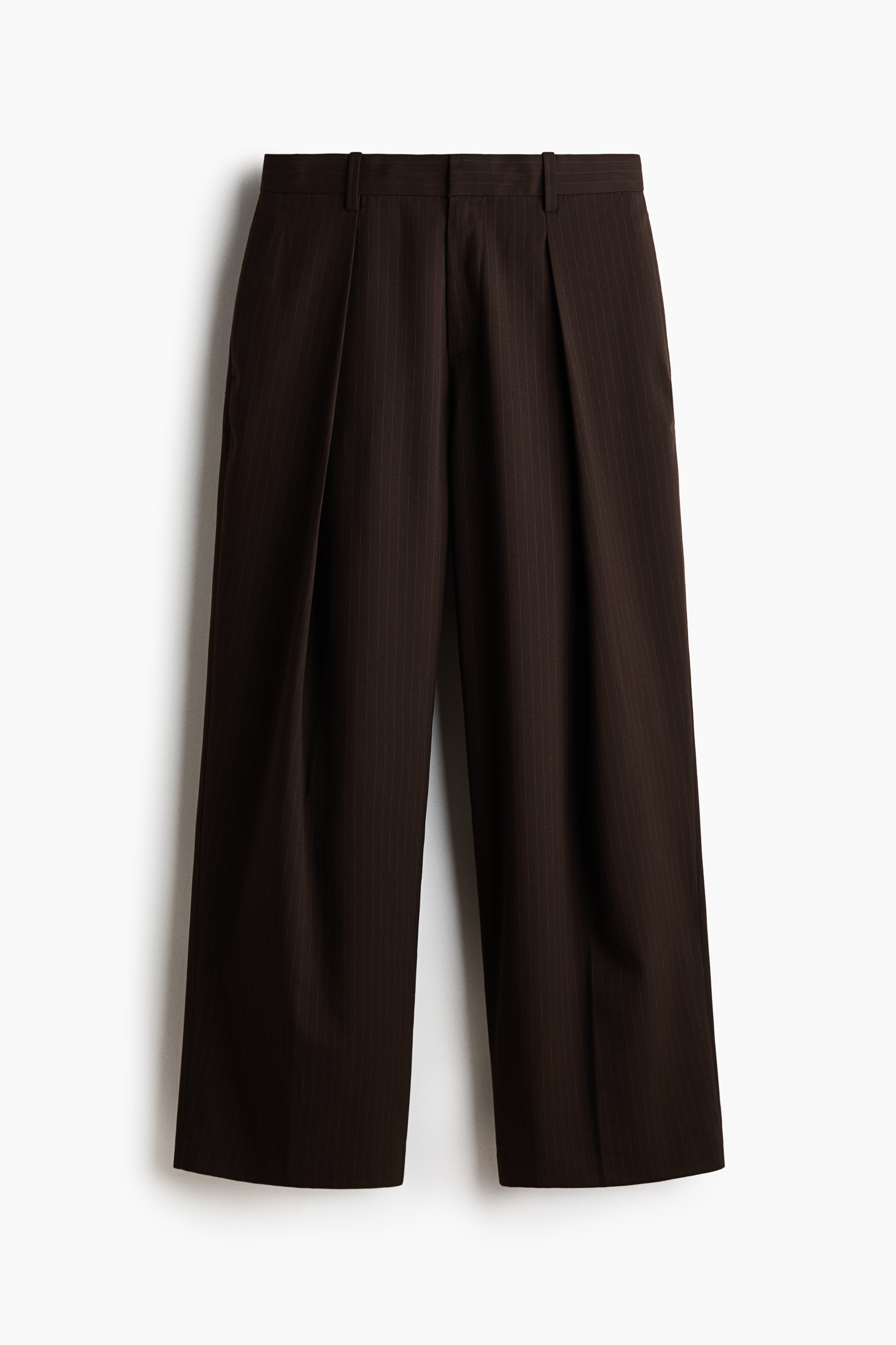 Pantalón sastre Loose Fit - Dark brown/Negro/Negro