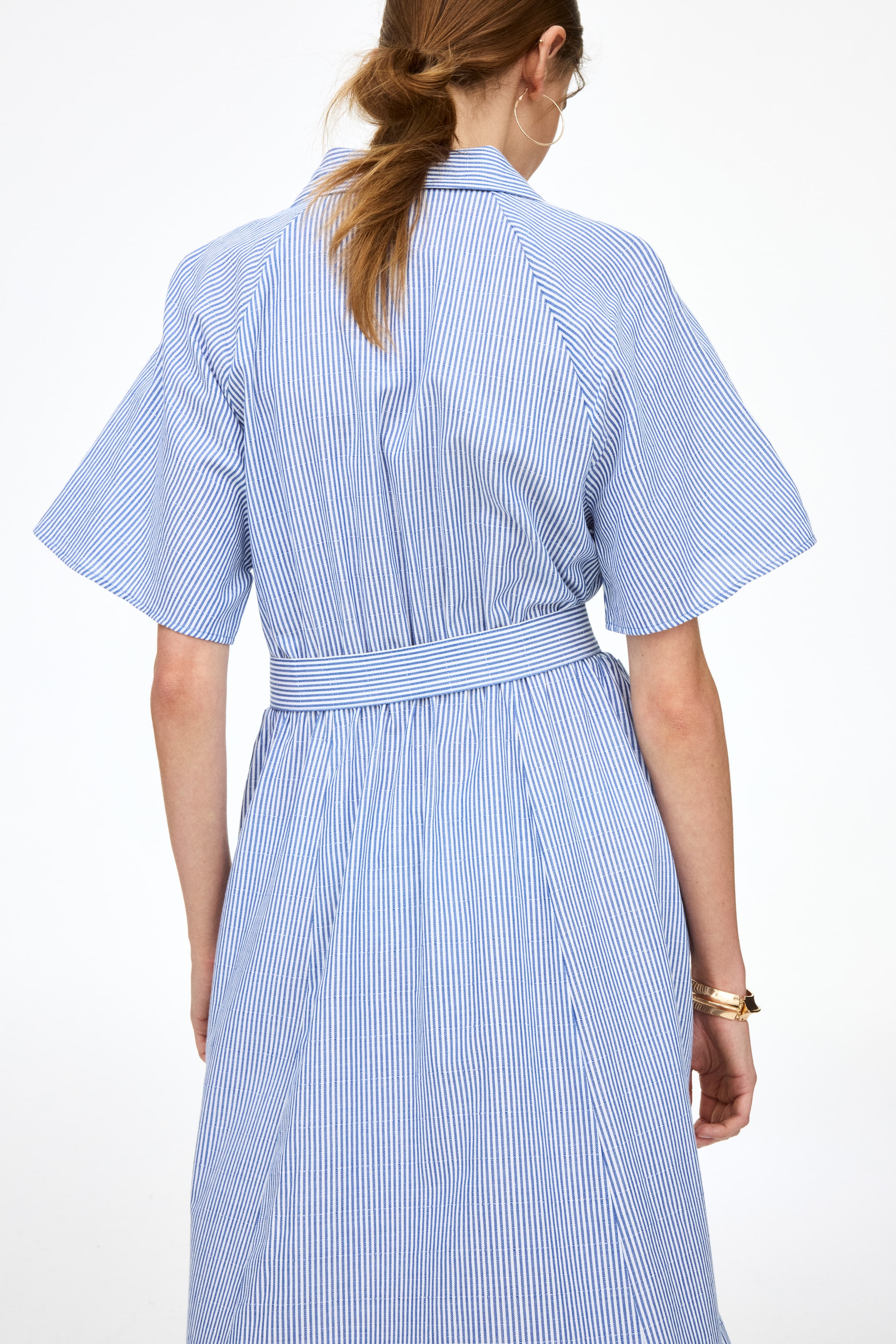 Tie-Belt Shirt Dress