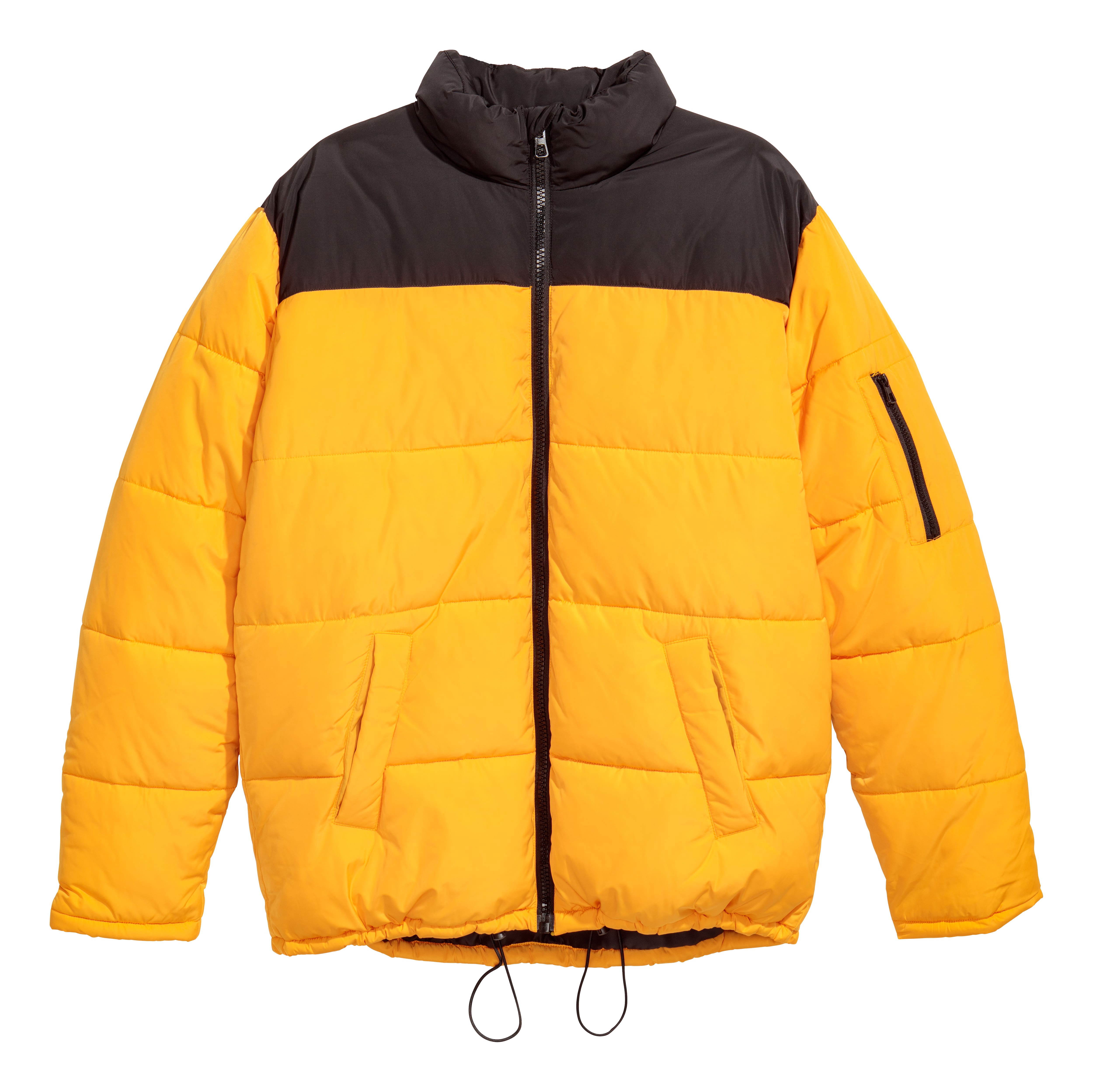 H&m yellow puffer jacket best sale