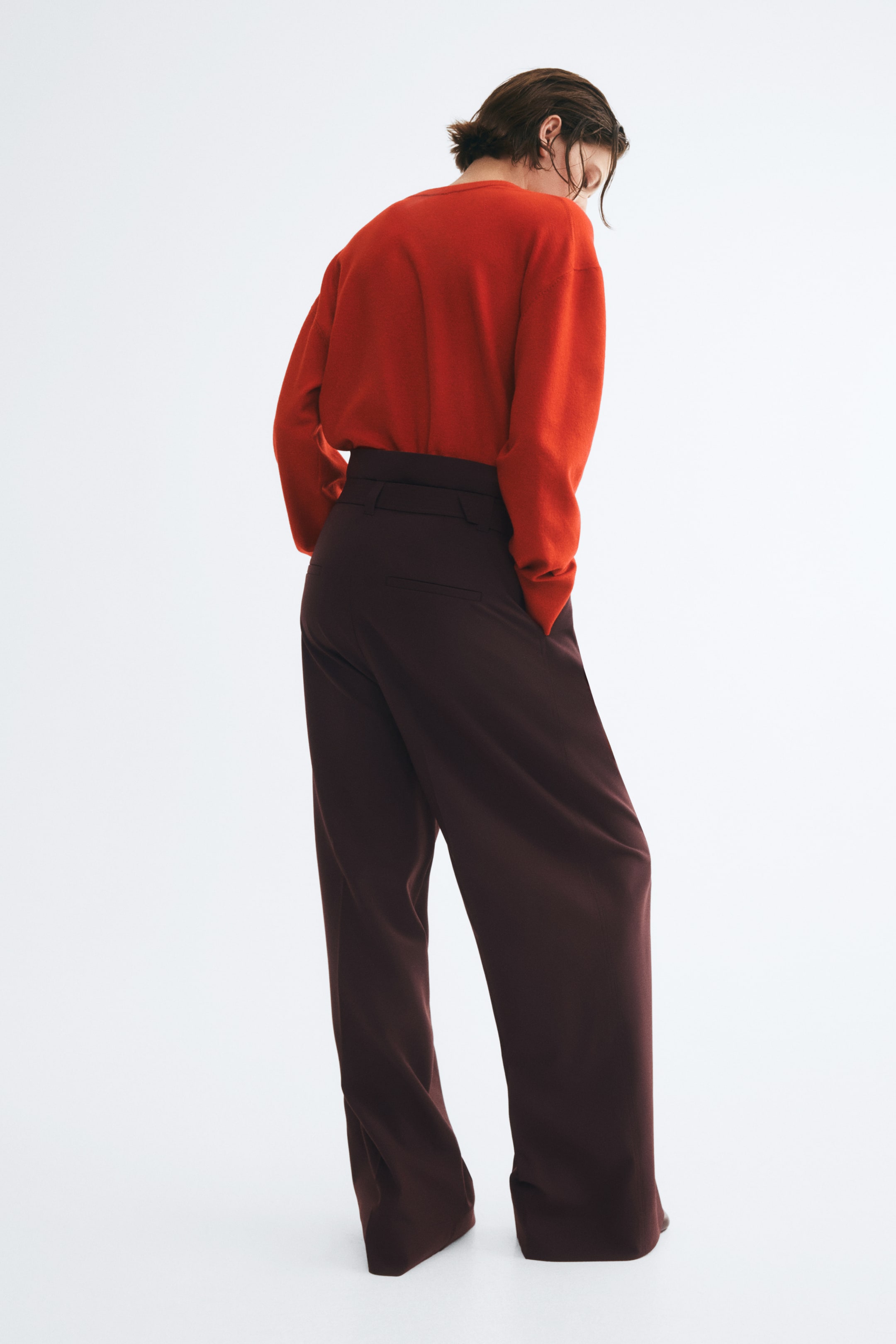 Paper-Bag Pants with Belt