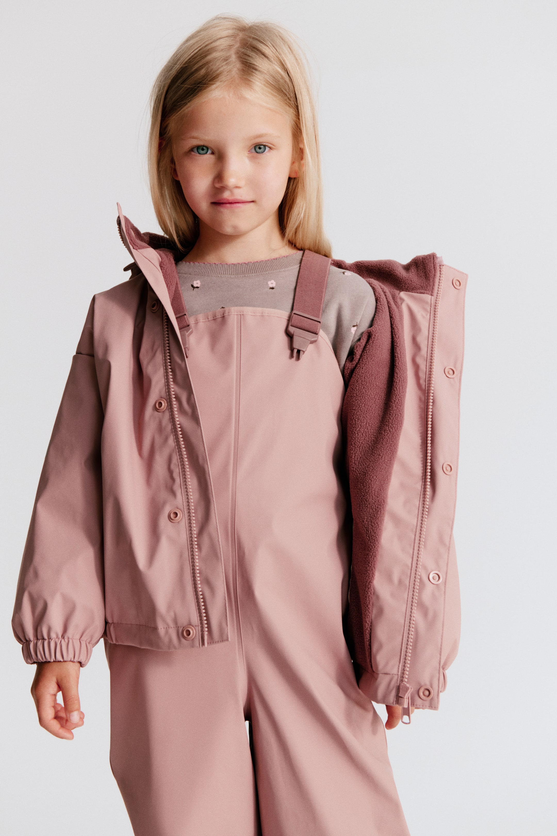 Fleece-Lined Rain Pants