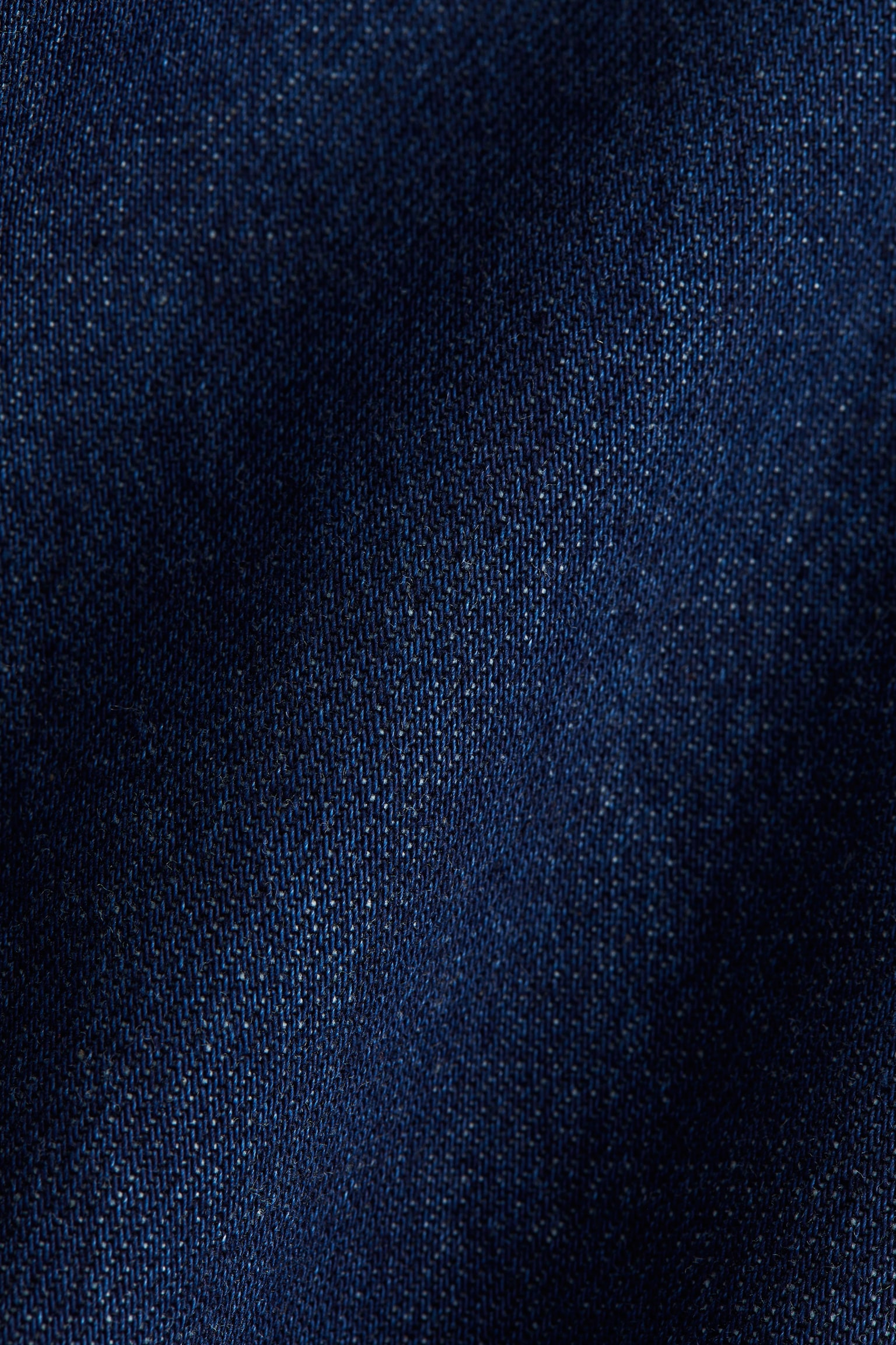 Sukienka dżinsowa z falbankowym kołnierzem - Ciemnoniebieski denim - 6