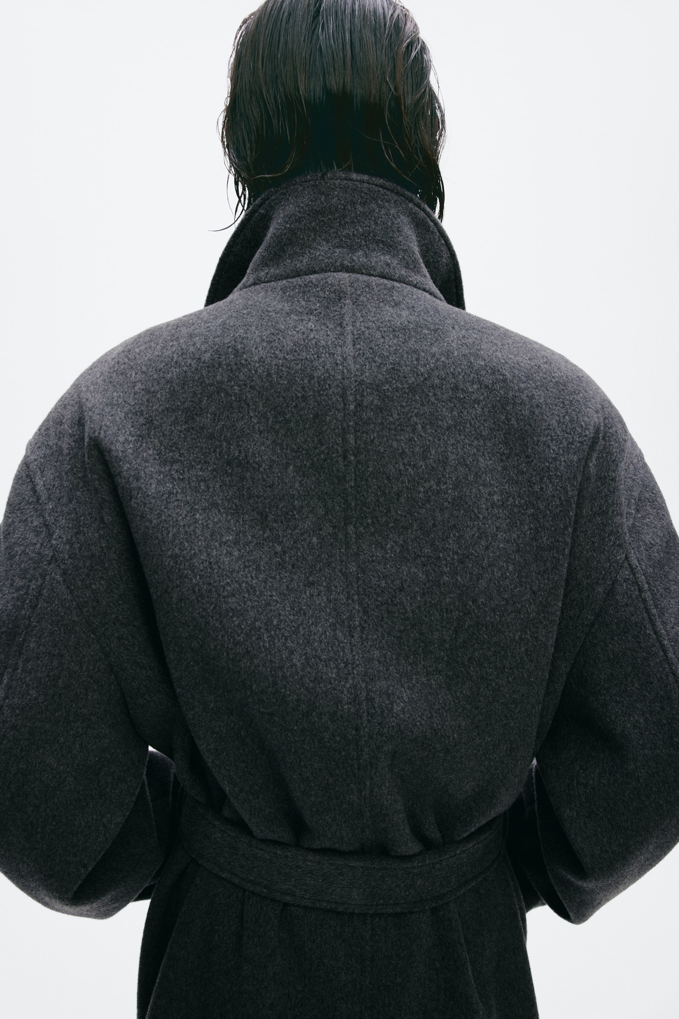 Belted Wool-Blend Coat