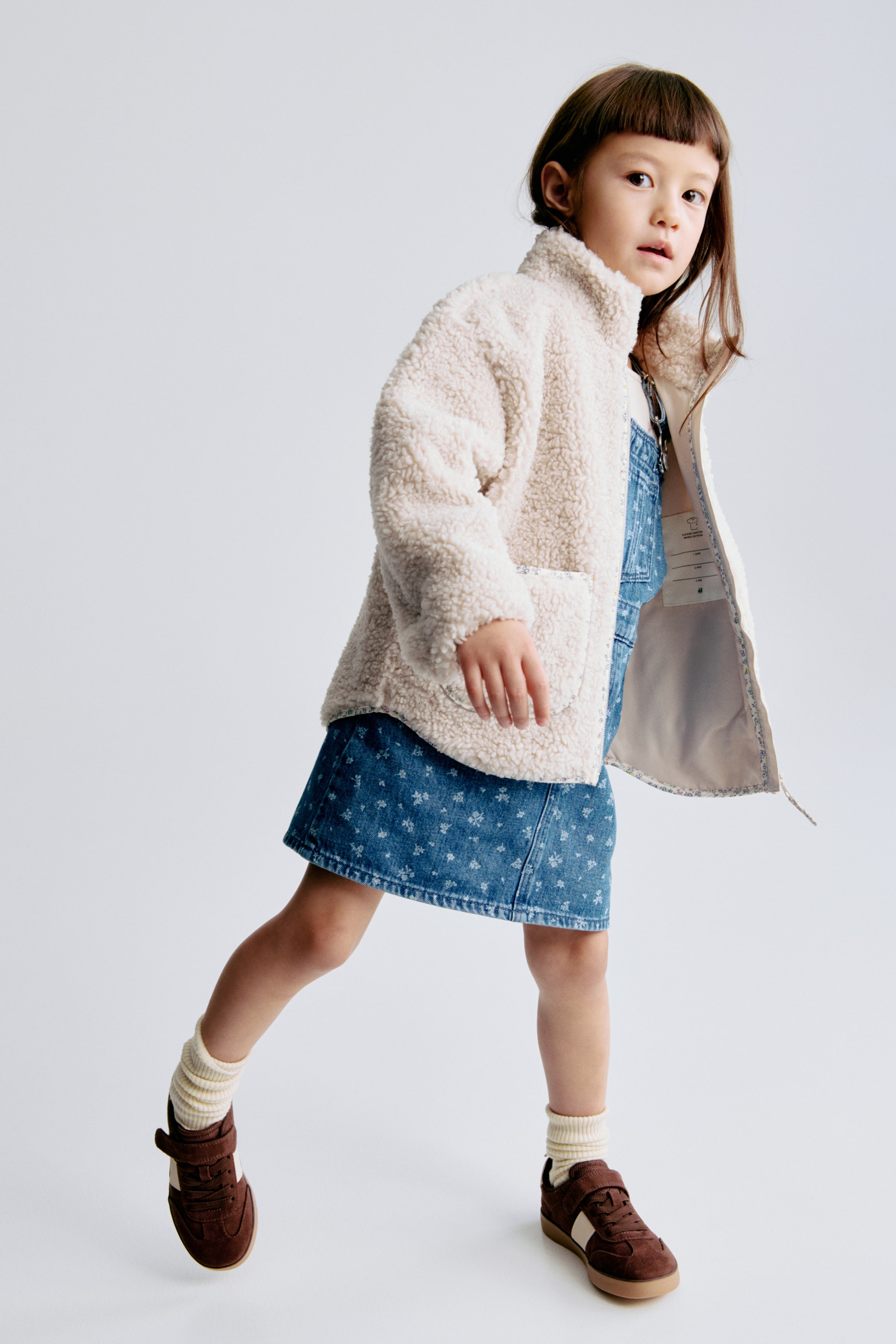 View larger image: Teddy Fleece Jacket - Light beige - Kids | H&M CA 2