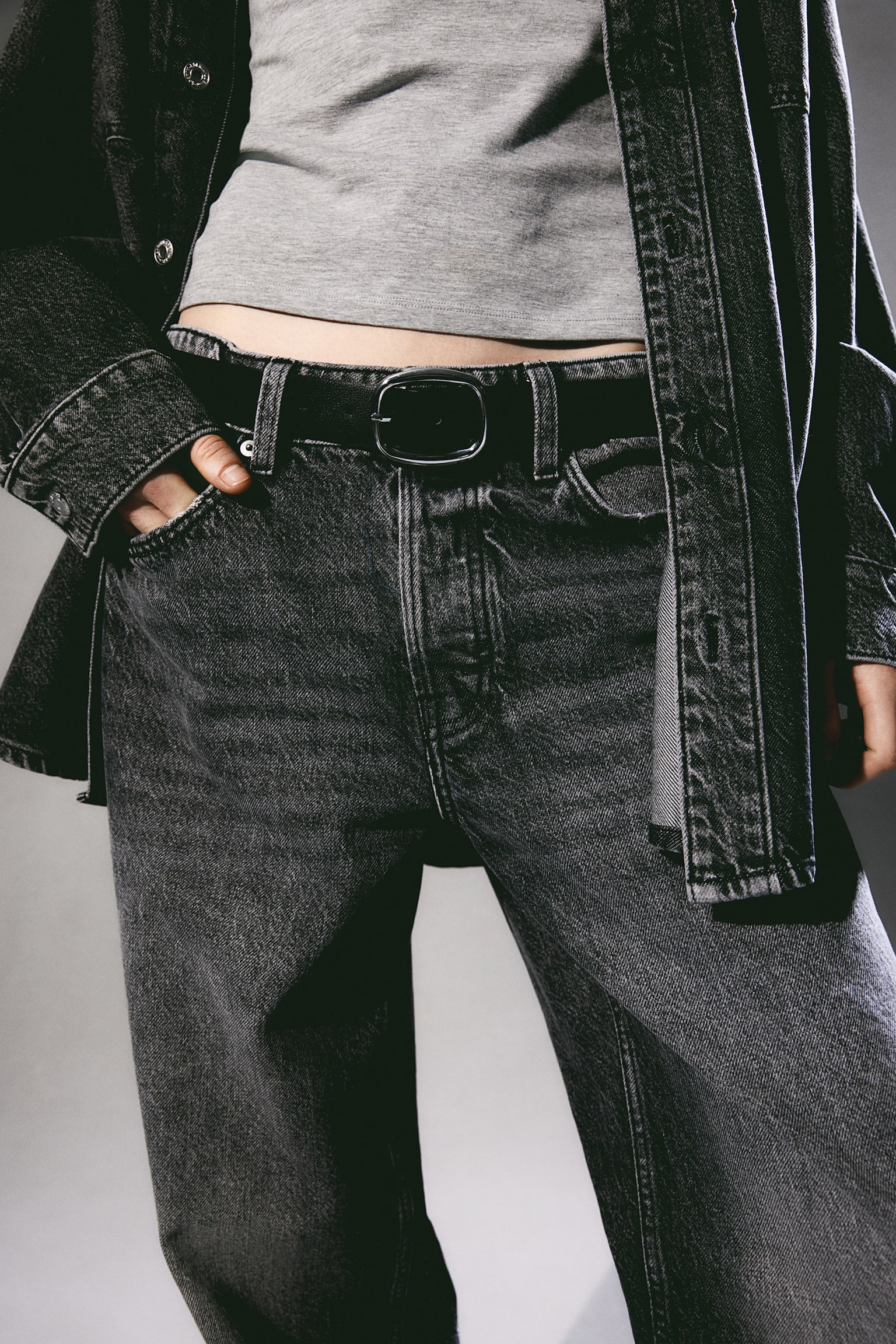 Baggy Wide Low Jeans - Dark grey/Black/Dark denim blue/Light denim blue/Denim blue/Light denim blue/Light denim blue/Pale denim blue/Pale denim blue/White - 3