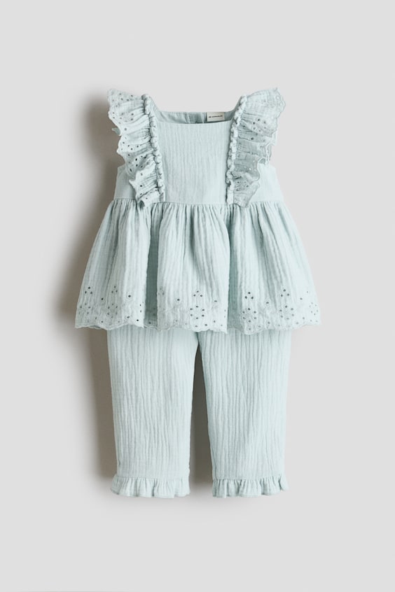 Детские джинсы H&M 2-Piece Cotton Muslin Set