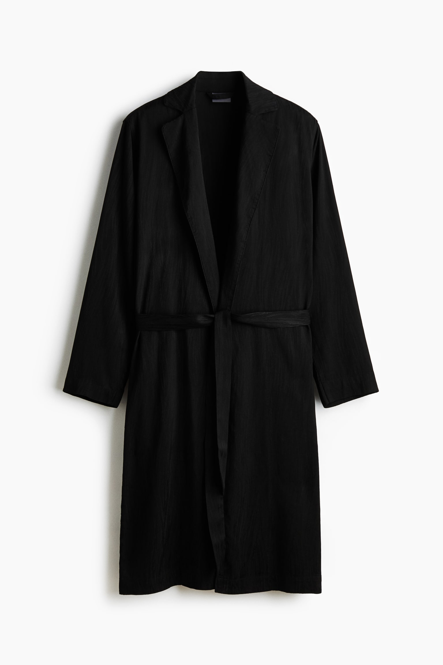 Robe de chambre tissée jacquard - Noir - 1