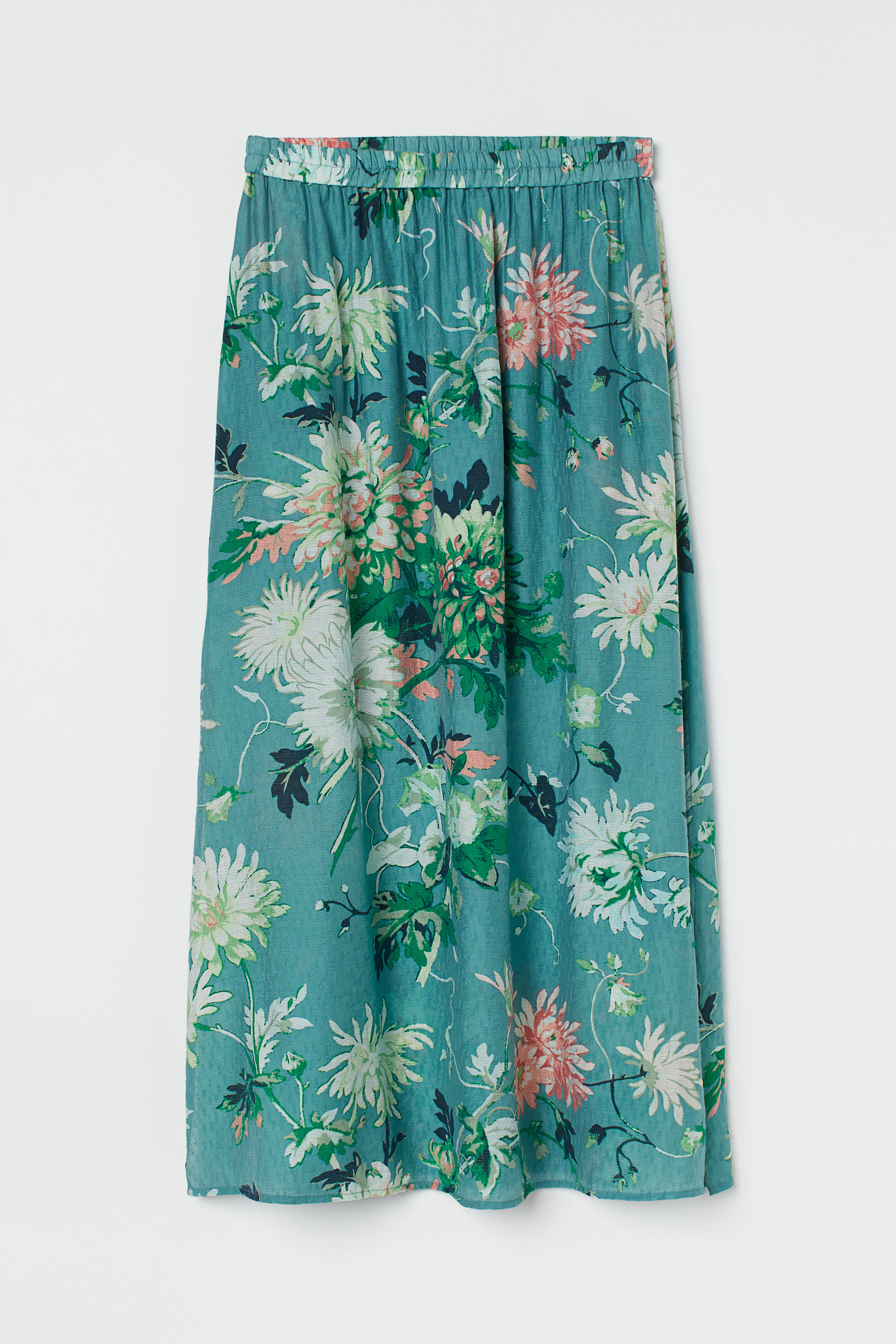 Long floral skirt h&m best sale