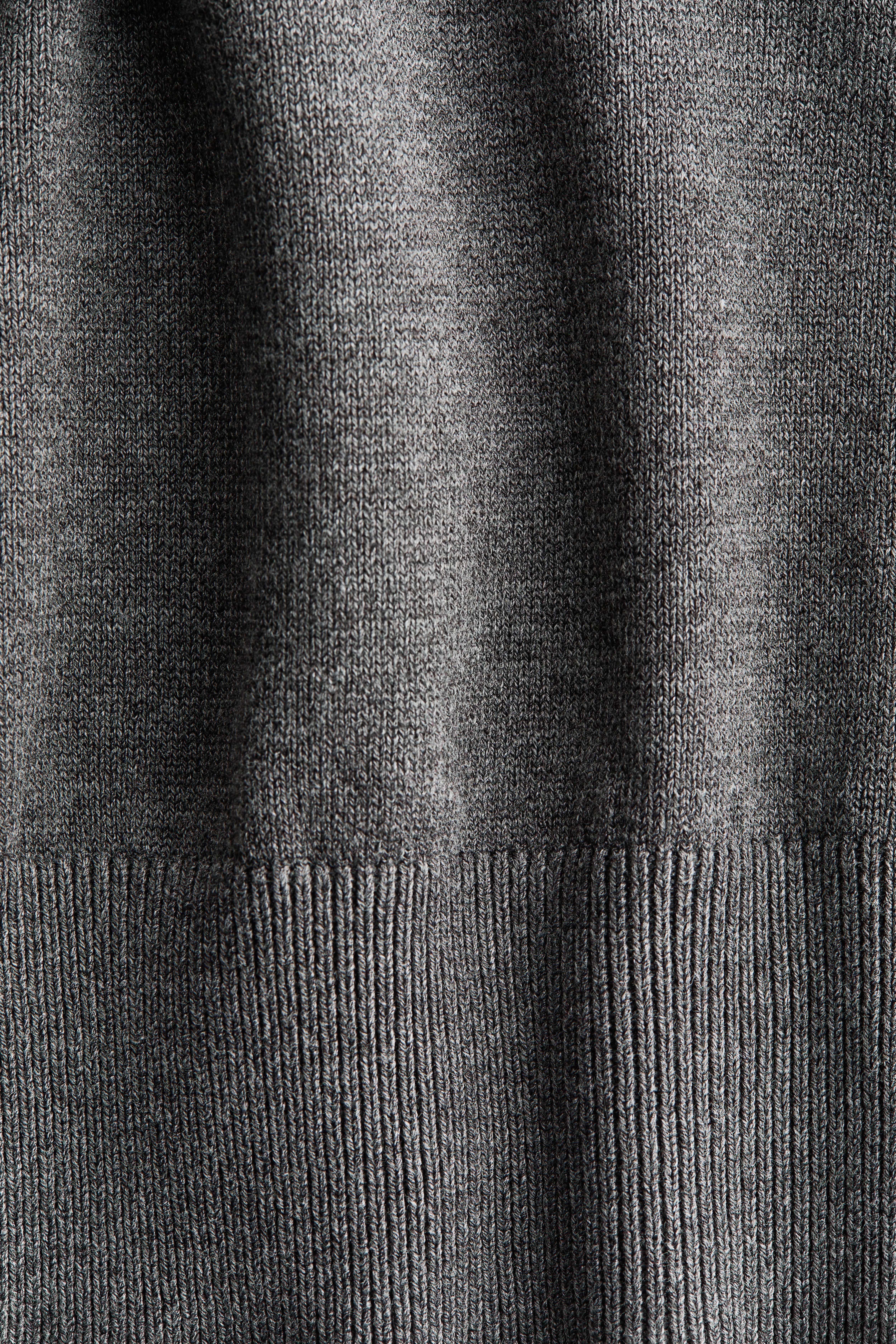 Fine-Knit Turtleneck Top