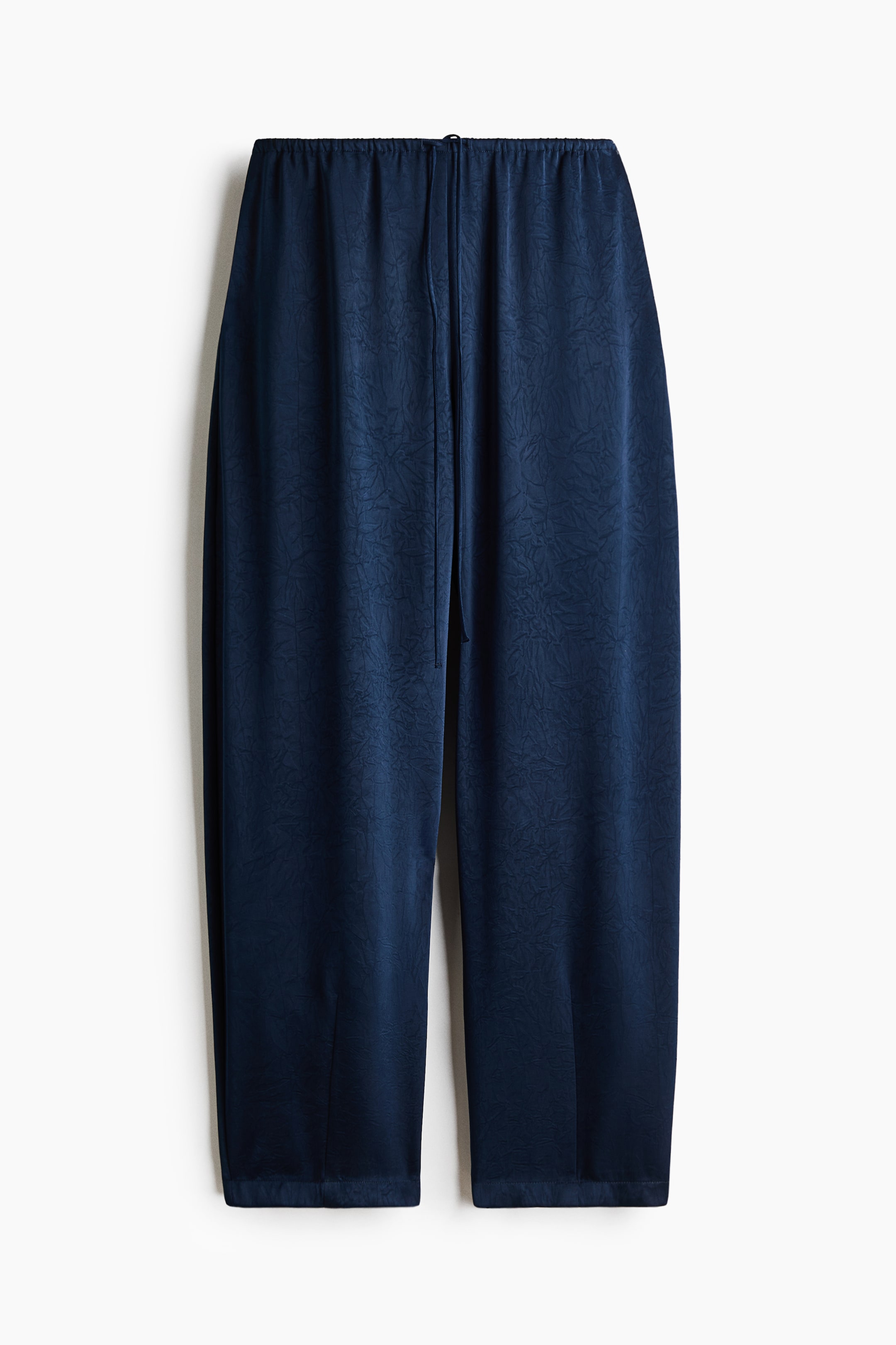 Crinkled Satin Pants