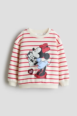 Sweatshirt med tryck