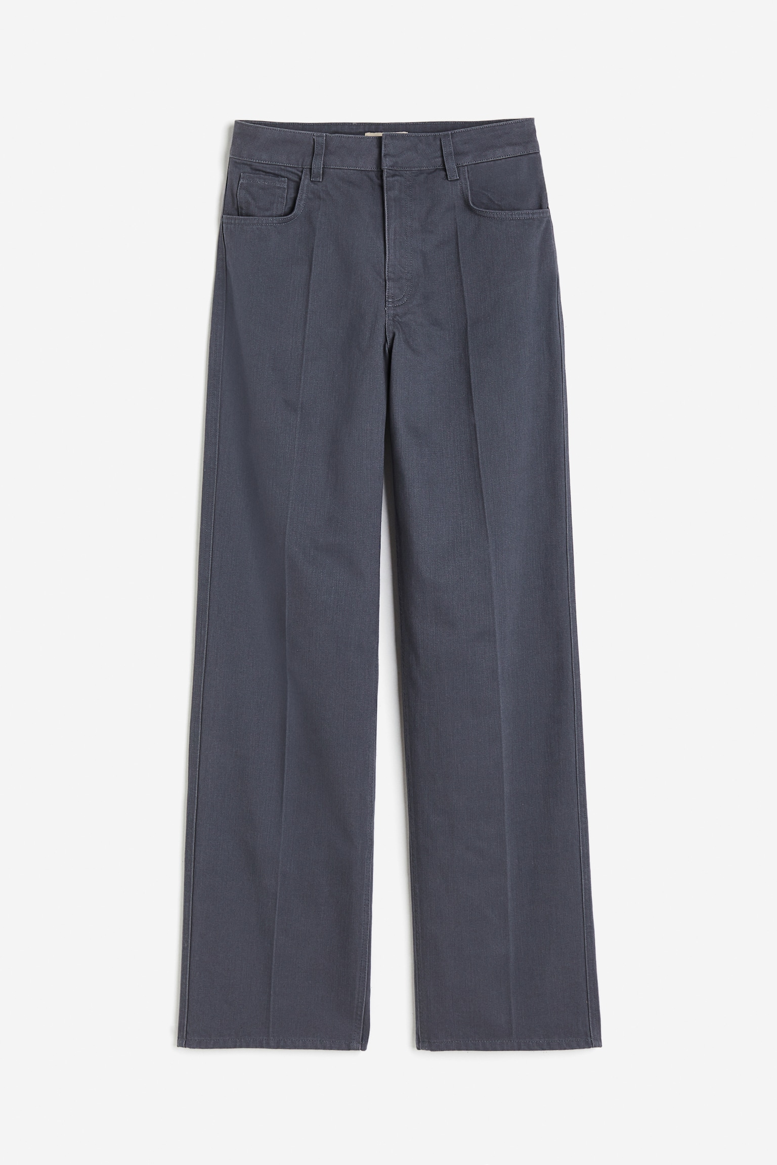 Straight twill trousers - Dark grey/Light beige/Black/Light beige - 1