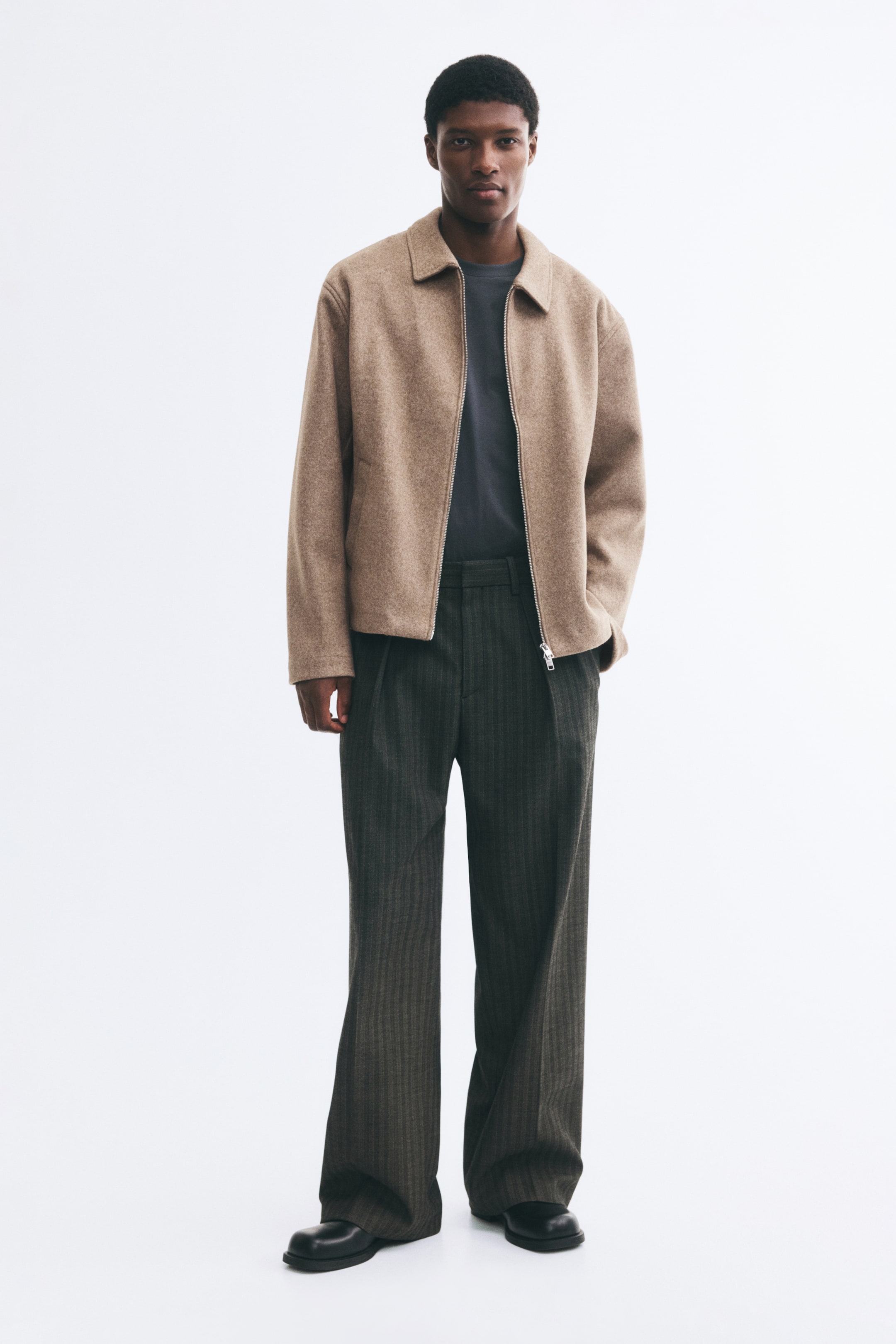 Vis større bilde: Overshirt - Mørk beige - Men | H&M NO 1