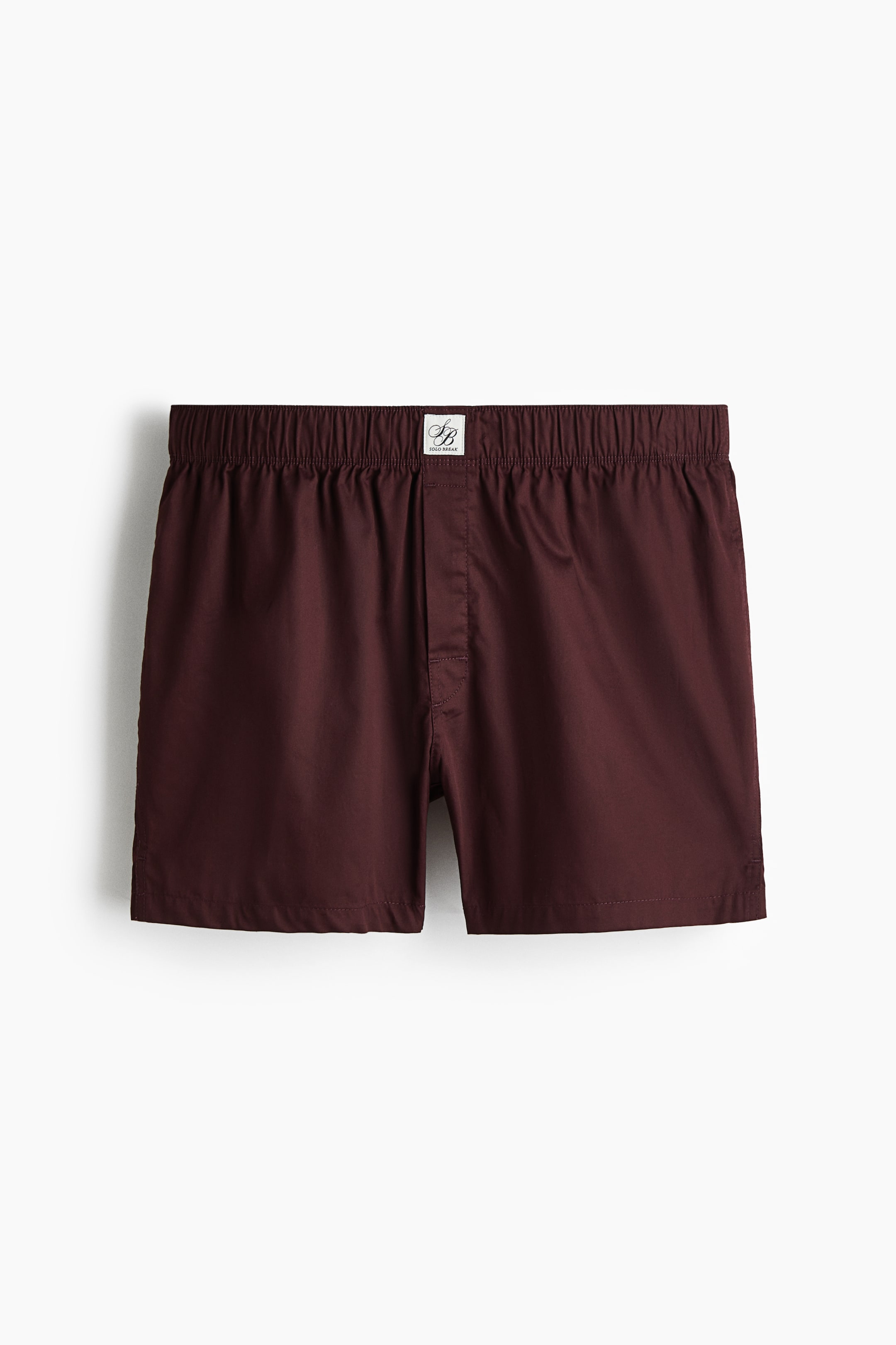 View larger image: 2-pack Woven cotton sateen boxer shorts - Burgundy - Men | H&M IN 2
